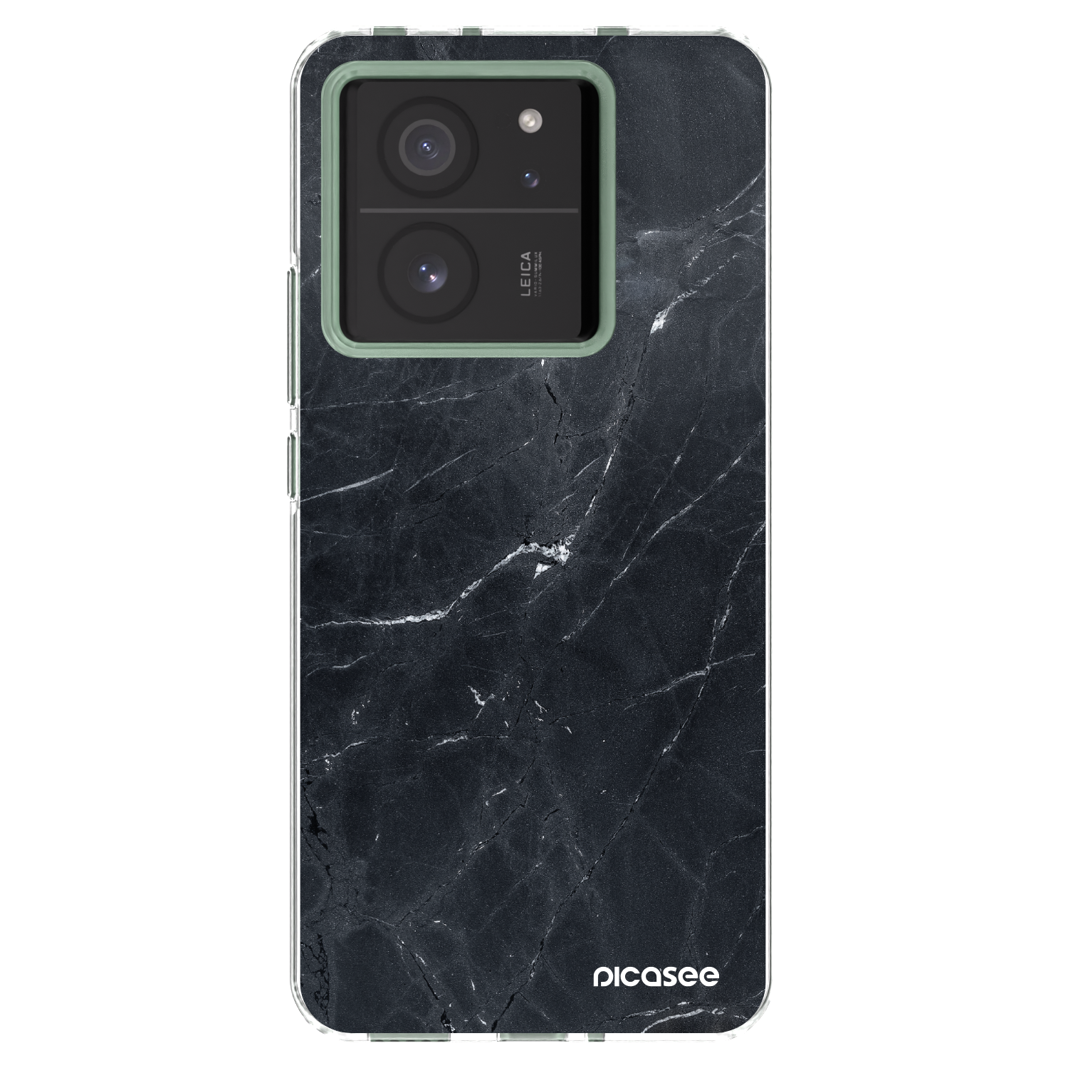 Picasee husă transparentă din silicon pentru Xiaomi 13T Pro - Black marble