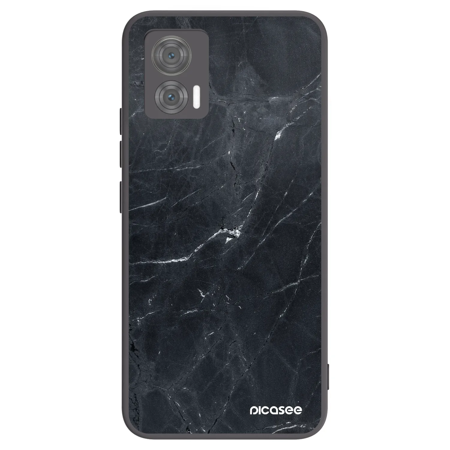 Picasee husă neagră din silicon pentru Motorola Edge 30 Neo - Black marble
