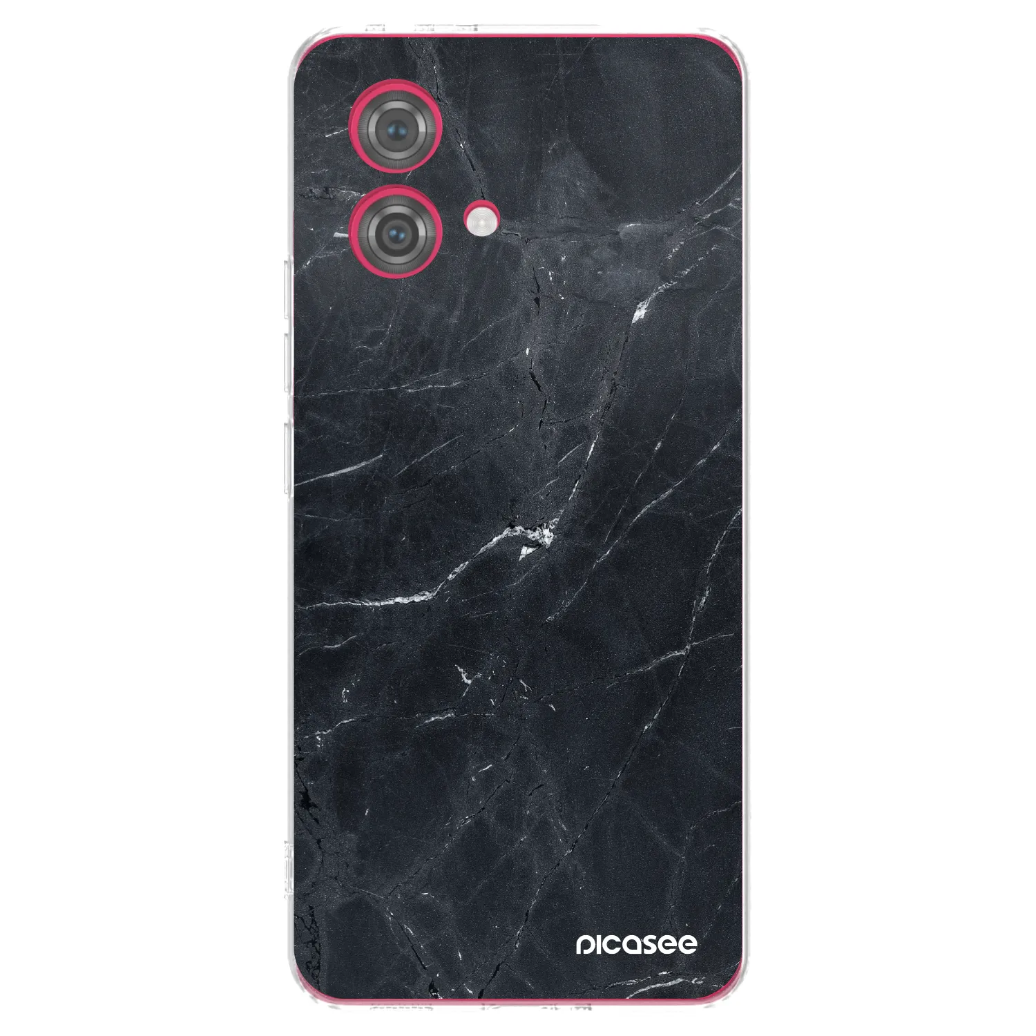 Picasee husă transparentă din silicon pentru Motorola Moto G84 5G - Black marble