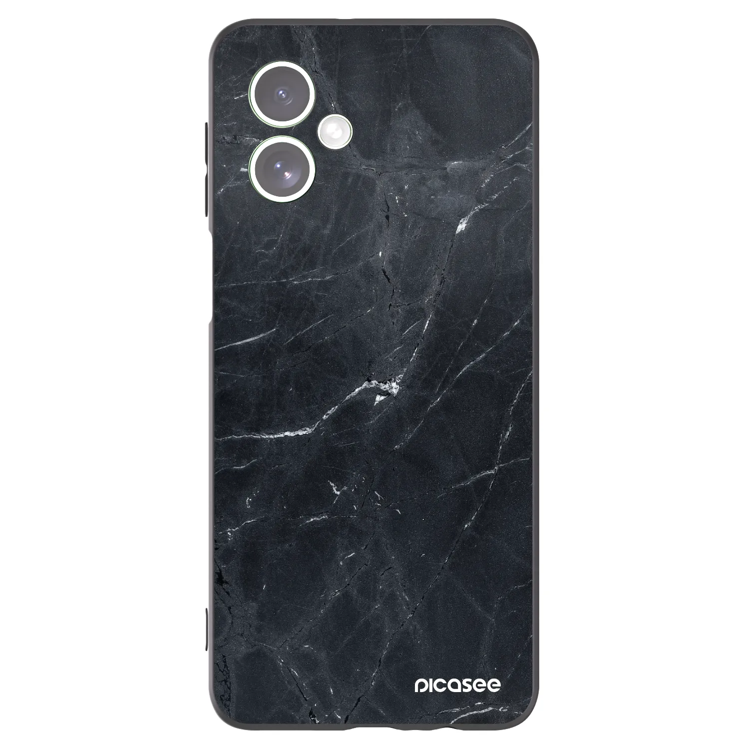 Picasee husă neagră din silicon pentru Motorola Moto G54 5G - Black marble