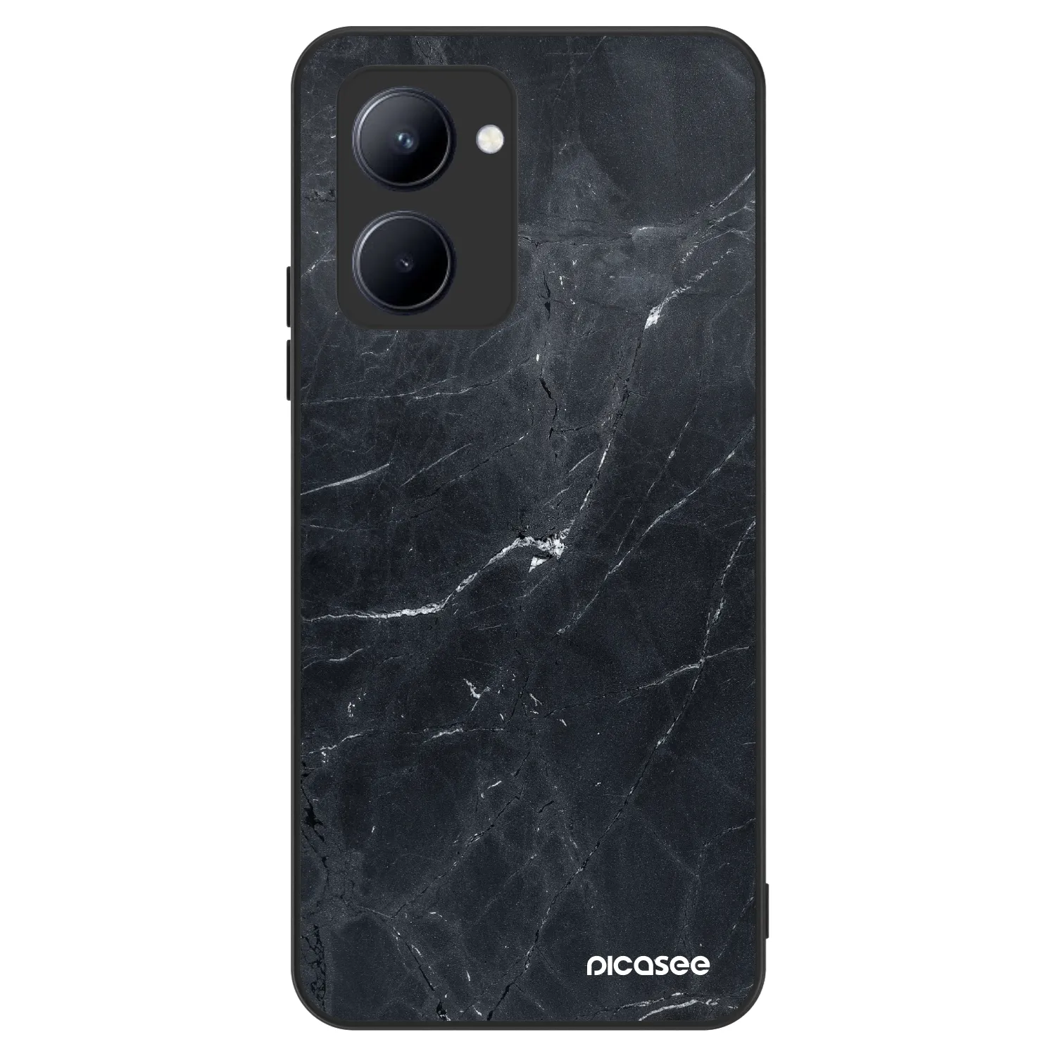 Picasee ULTIMATE CASE pentru Realme C33 (2023) - Black marble