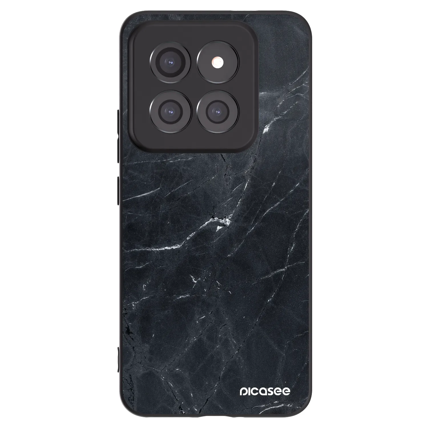 Picasee husă neagră din silicon pentru Xiaomi 14 Pro - Black marble
