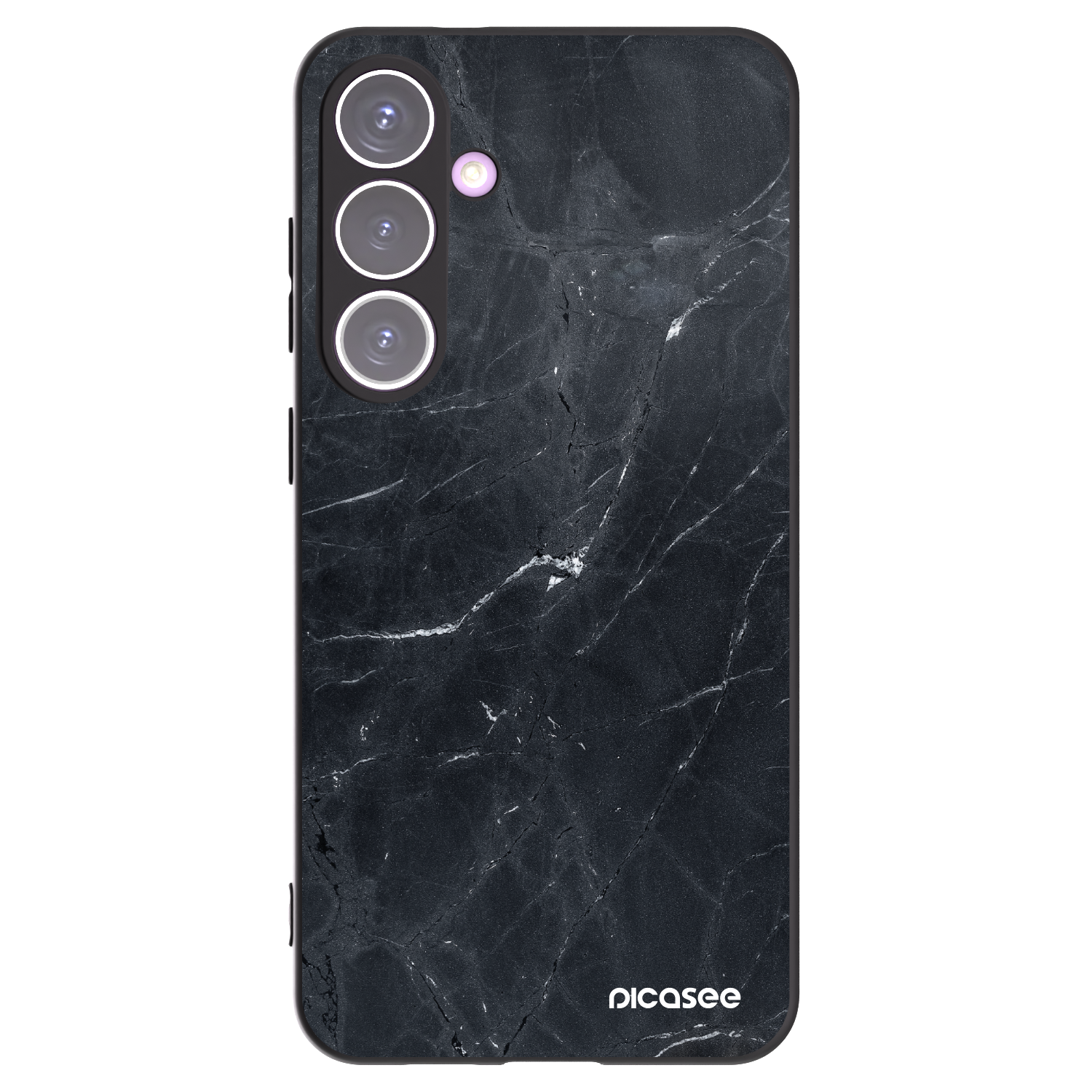 Picasee husă neagră din silicon pentru Samsung Galaxy S24+ S926B 5G - Black marble