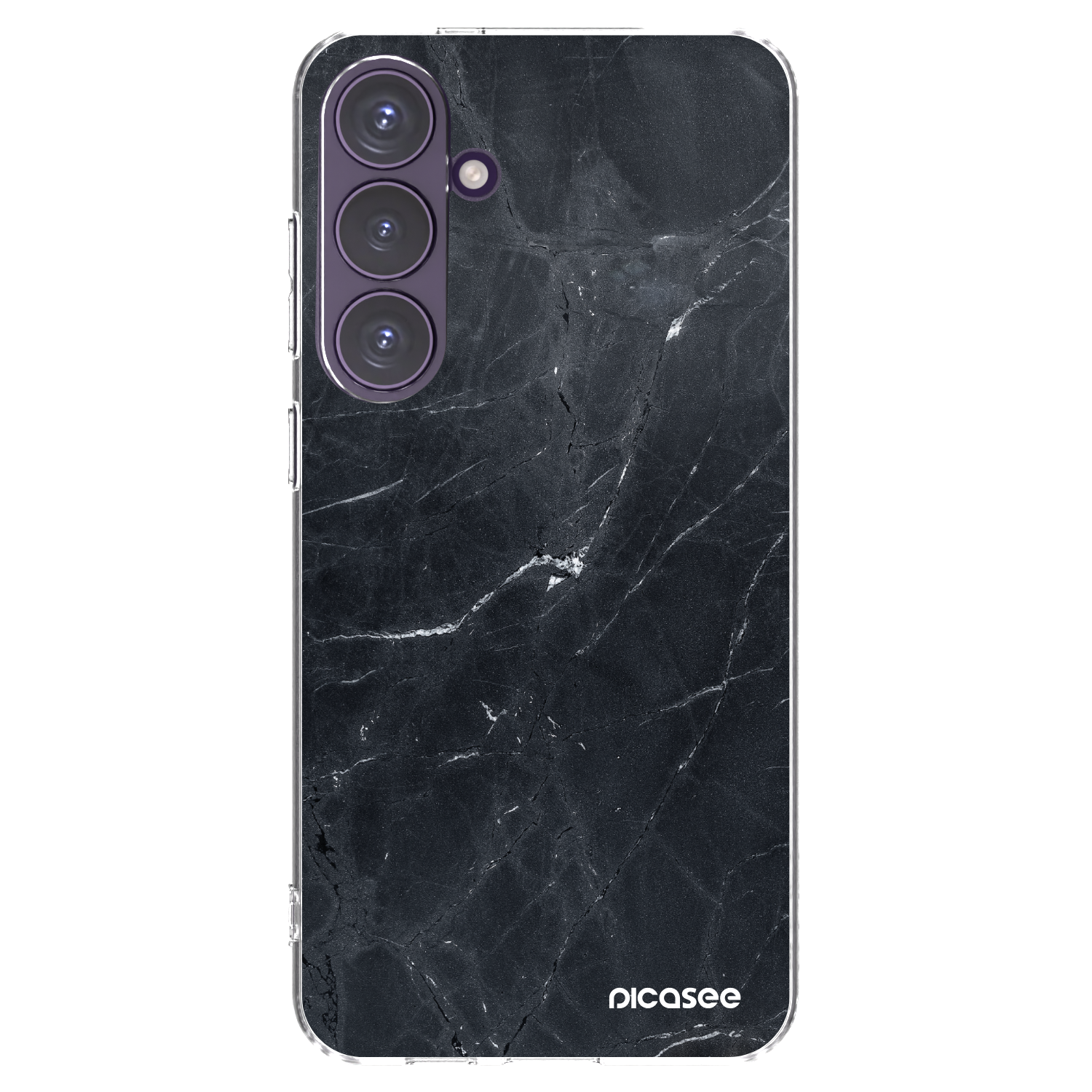 Picasee husă transparentă din silicon pentru Samsung Galaxy S24+ S926B 5G - Black marble