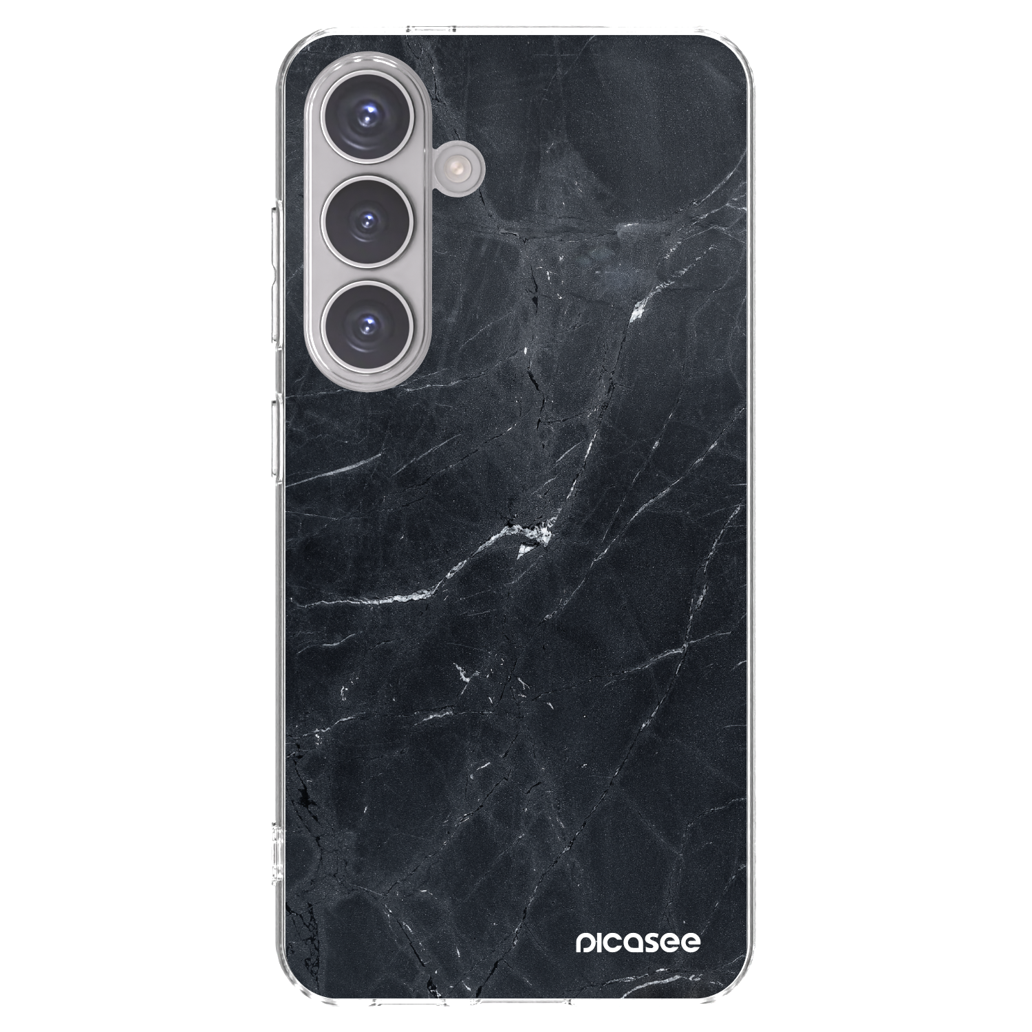 Picasee husă transparentă din silicon pentru Samsung Galaxy S24 S921B 5G - Black marble