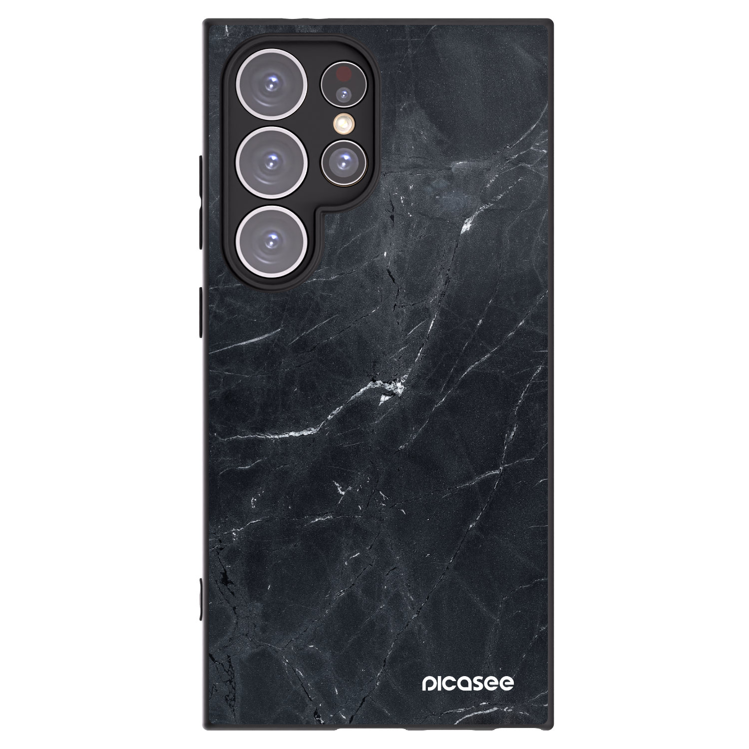 Picasee husă neagră din silicon pentru Samsung Galaxy S24 Ultra S928B 5G - Black marble