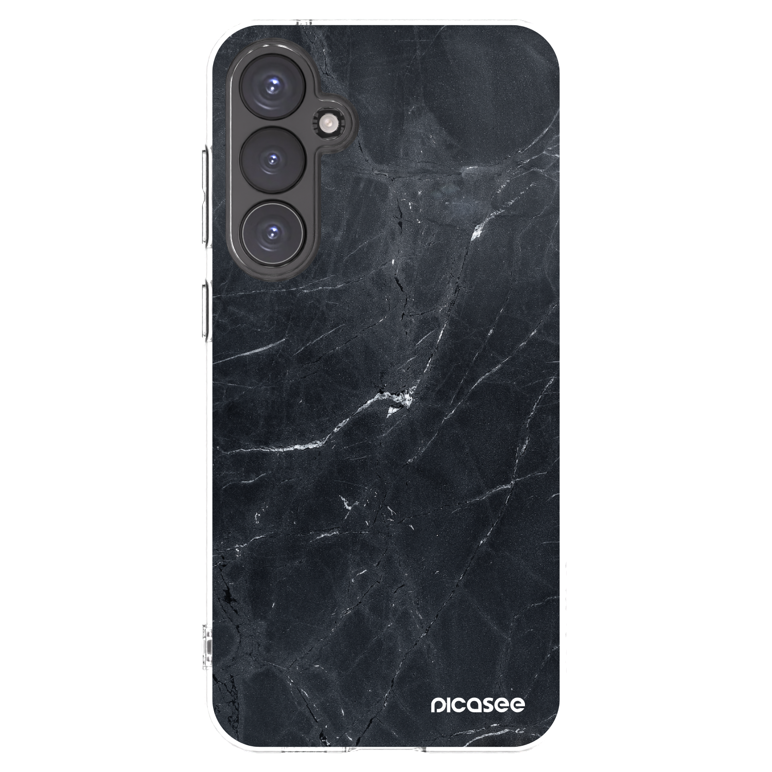 Picasee husă transparentă din silicon pentru Samsung Galaxy S23 FE S711B - Black marble