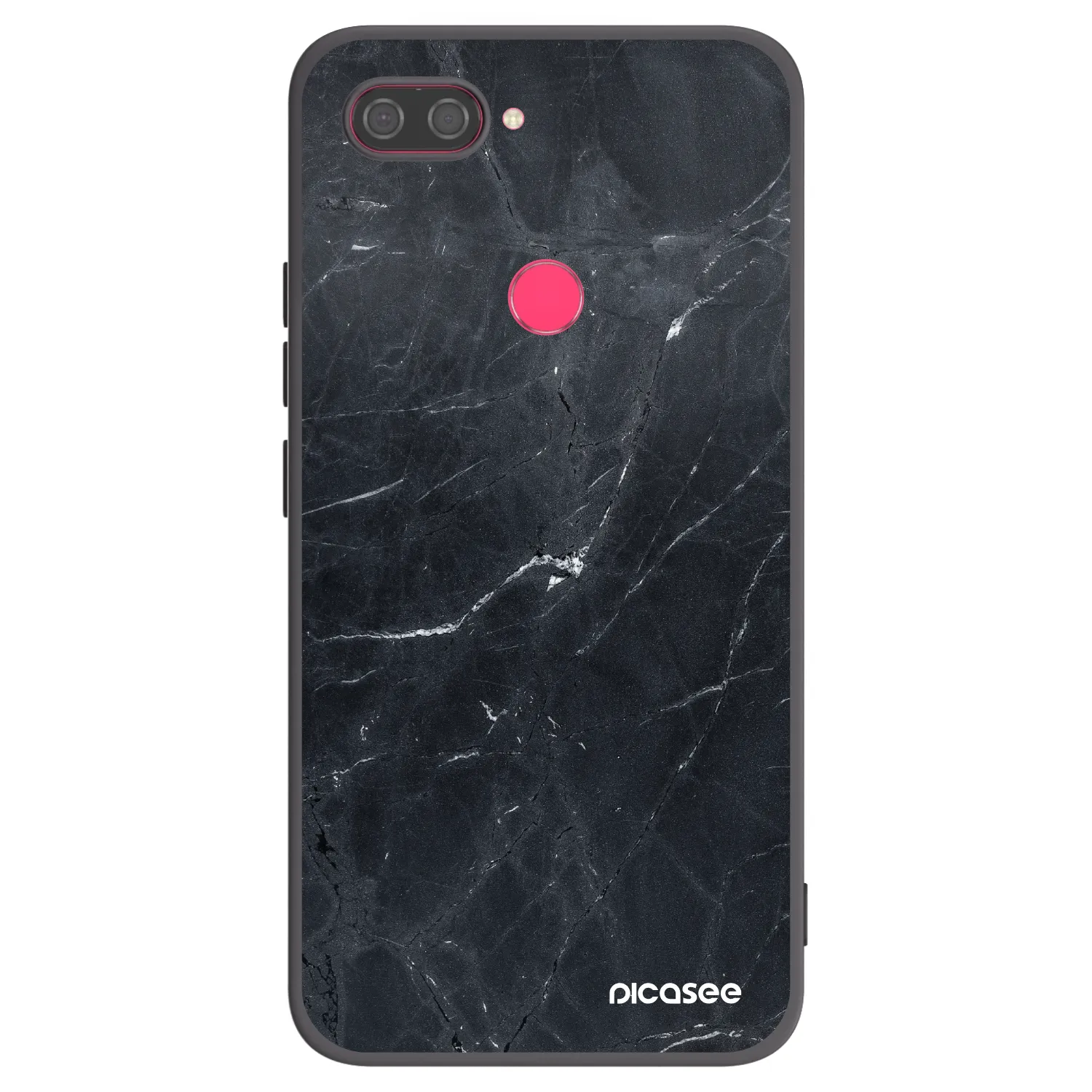 Picasee husă neagră din silicon pentru Xiaomi Mi 8 Lite - Black marble