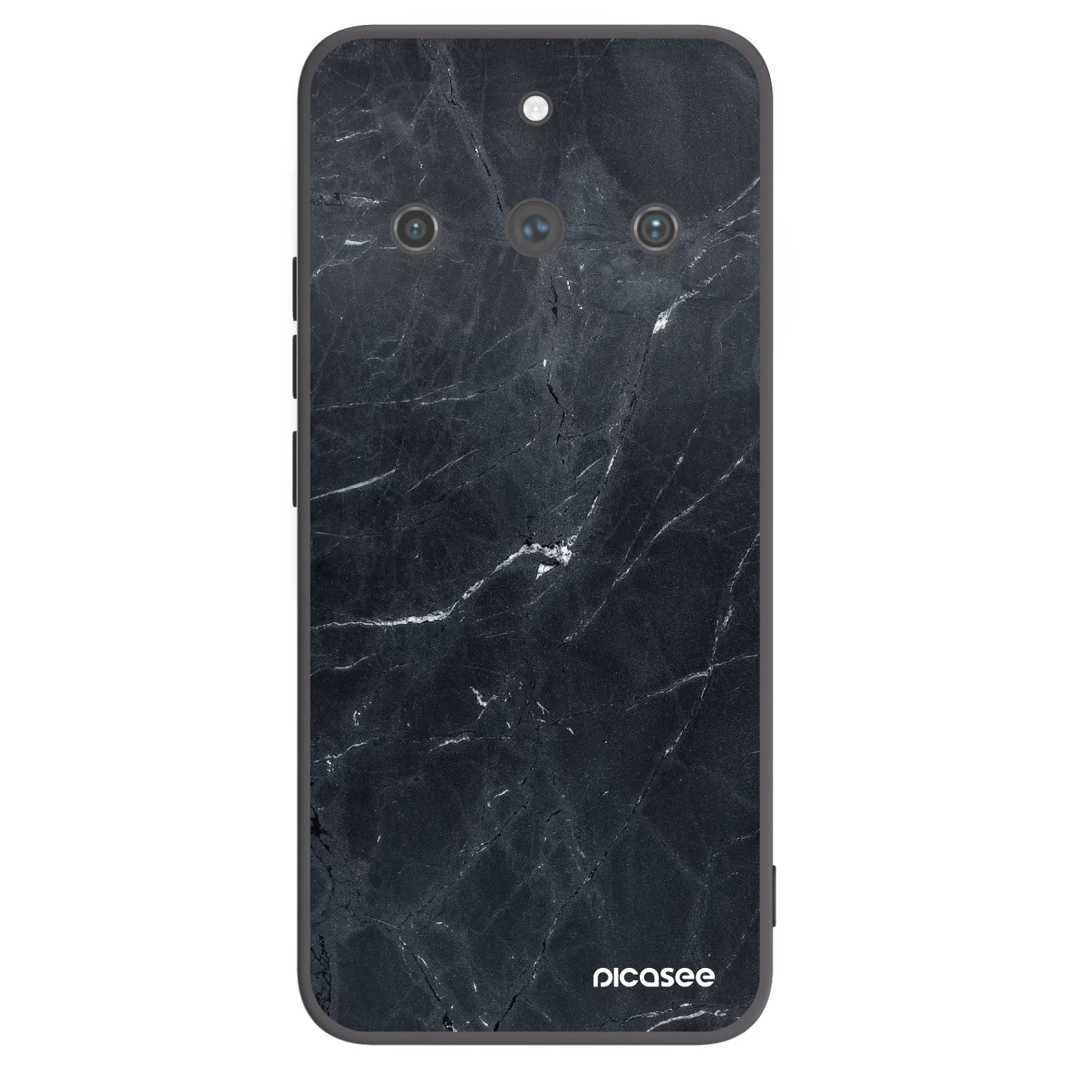Picasee husă neagră din silicon pentru Realme 11 Pro+ - Black marble