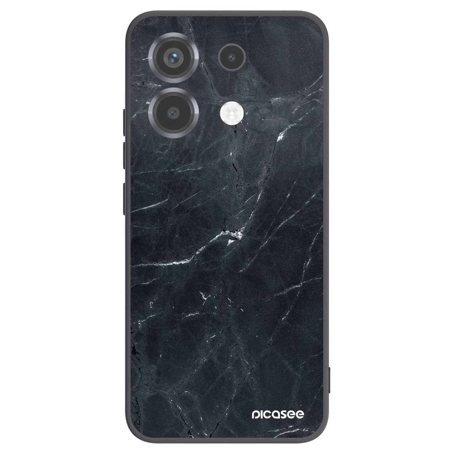 Picasee husă neagră din silicon pentru Xiaomi Poco X6 - Black marble