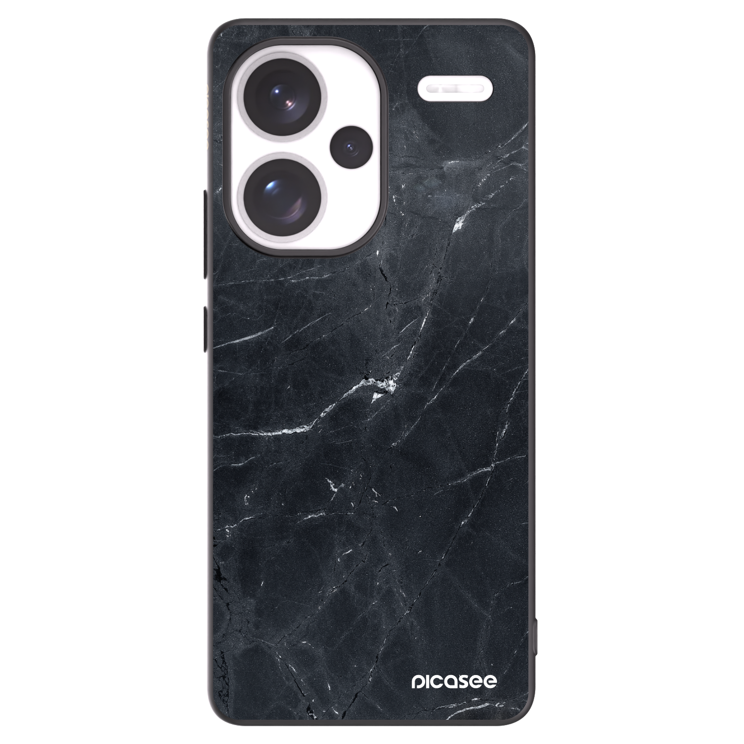 Picasee husă neagră din silicon pentru Xiaomi Redmi Note 13 Pro+ 5G - Black marble