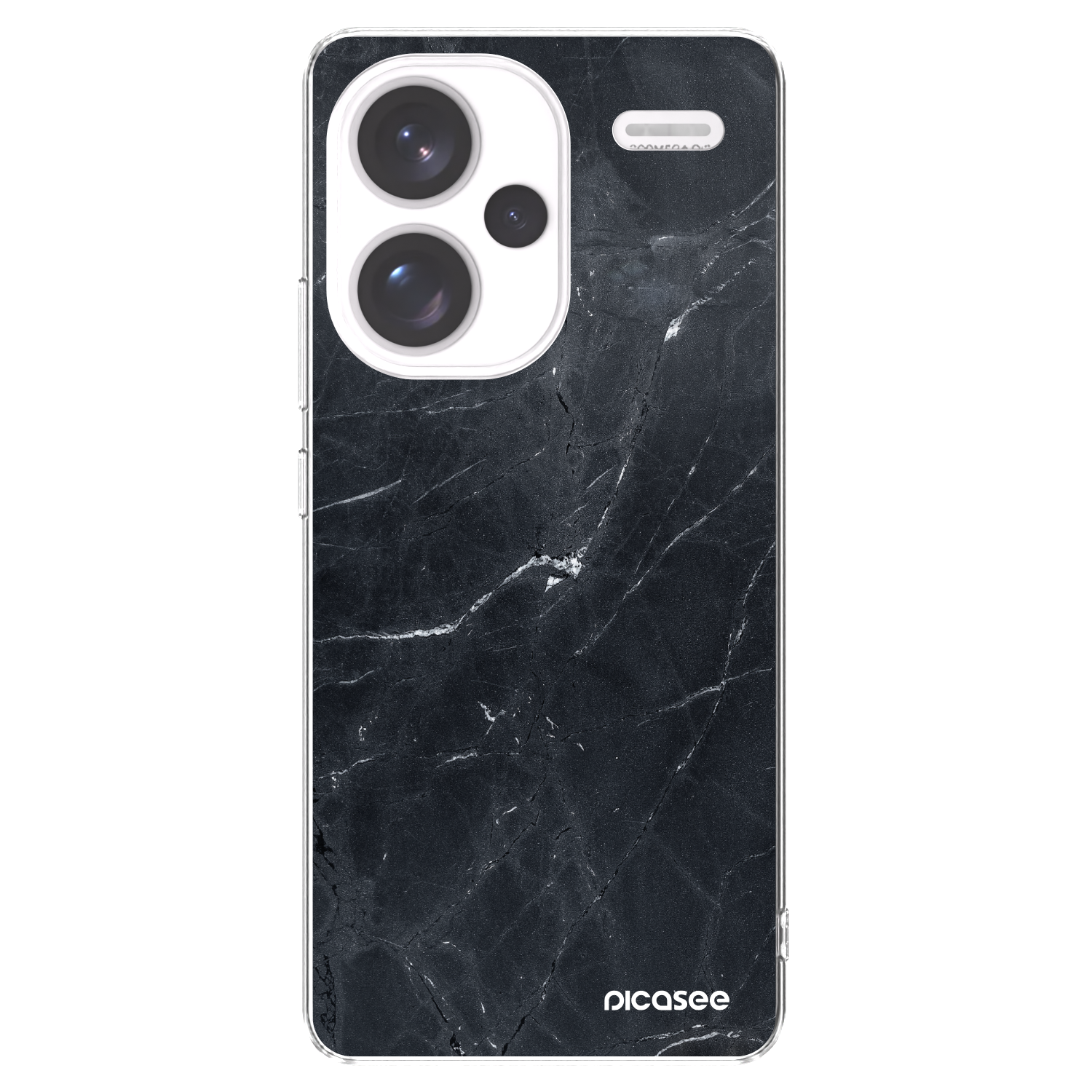 Picasee husă transparentă din silicon pentru Xiaomi Redmi Note 13 Pro+ 5G - Black marble
