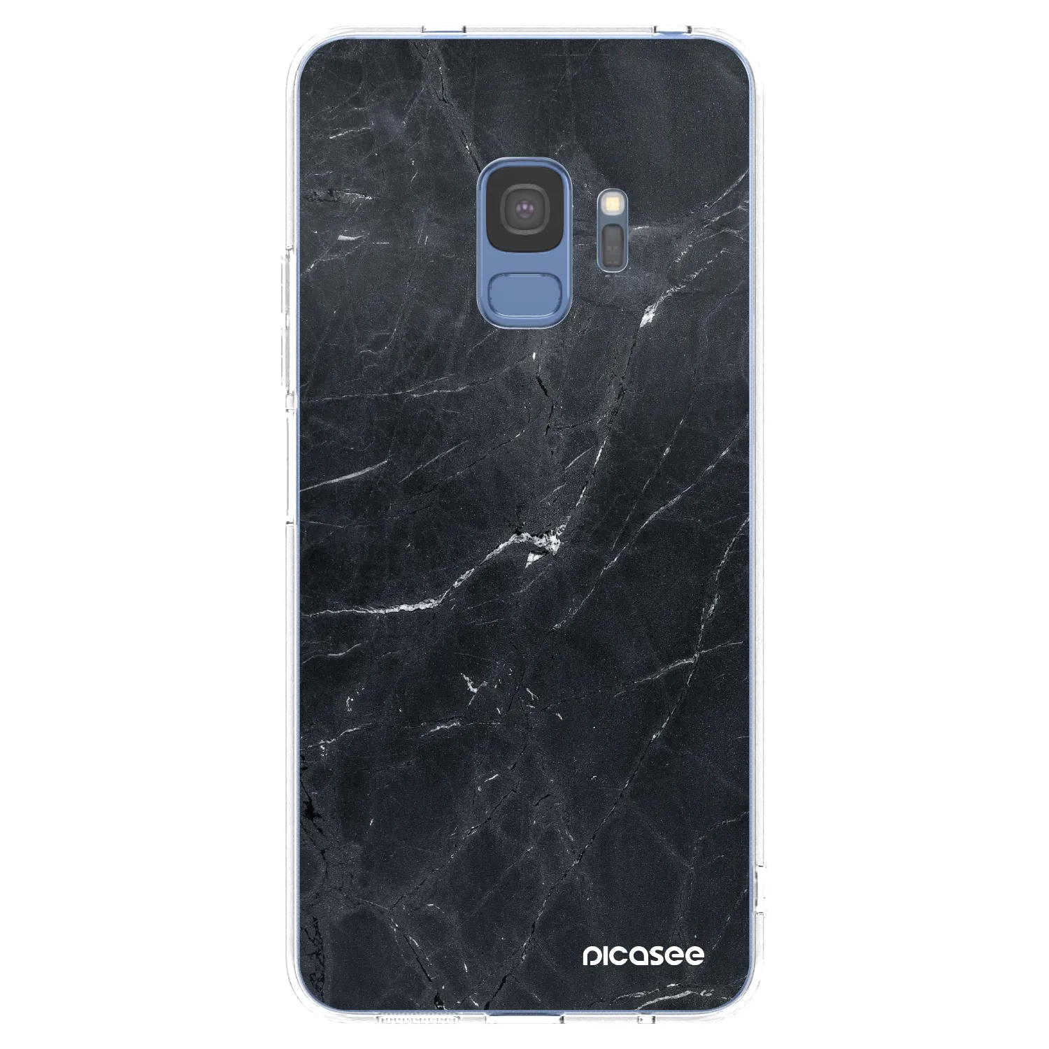 Picasee husă transparentă din silicon pentru Samsung Galaxy S9 G960F - Black marble