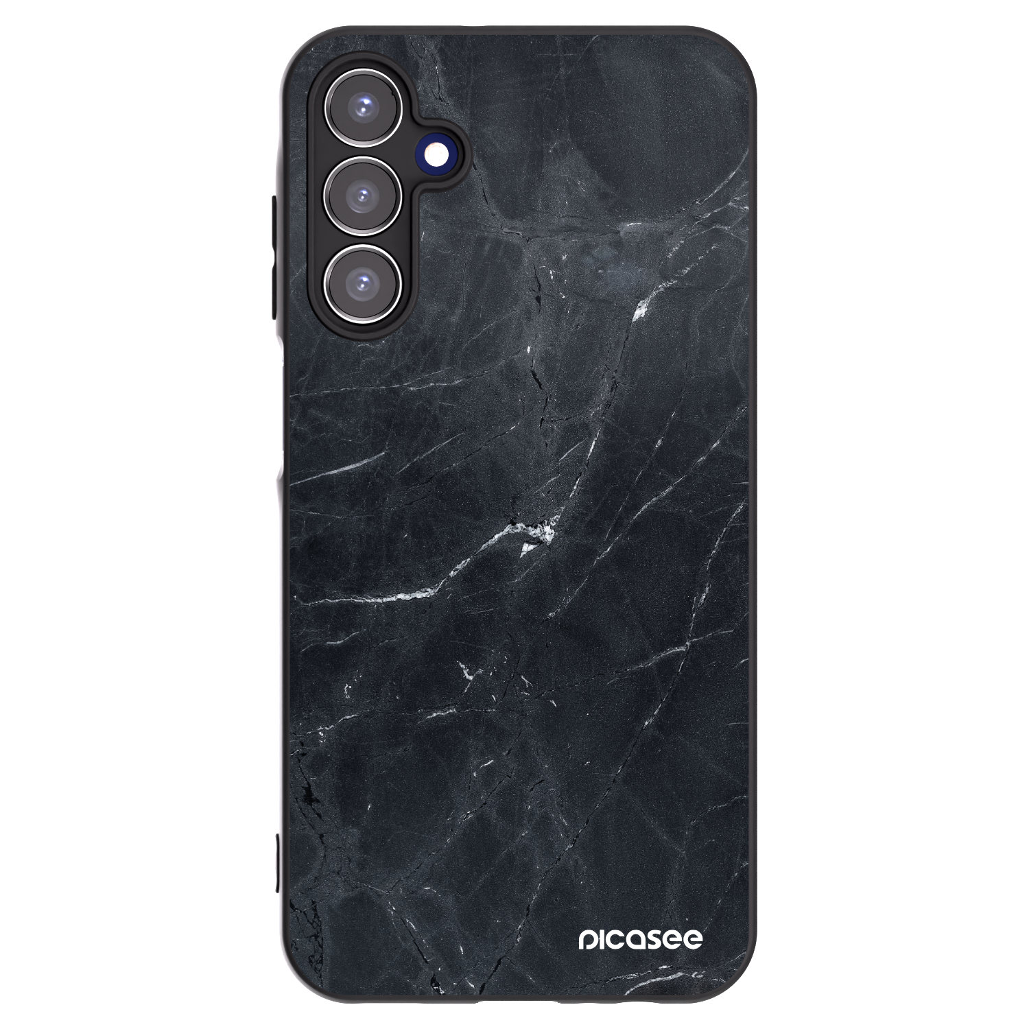 Picasee husă neagră din silicon pentru Samsung Galaxy A15 A156B 5G - Black marble