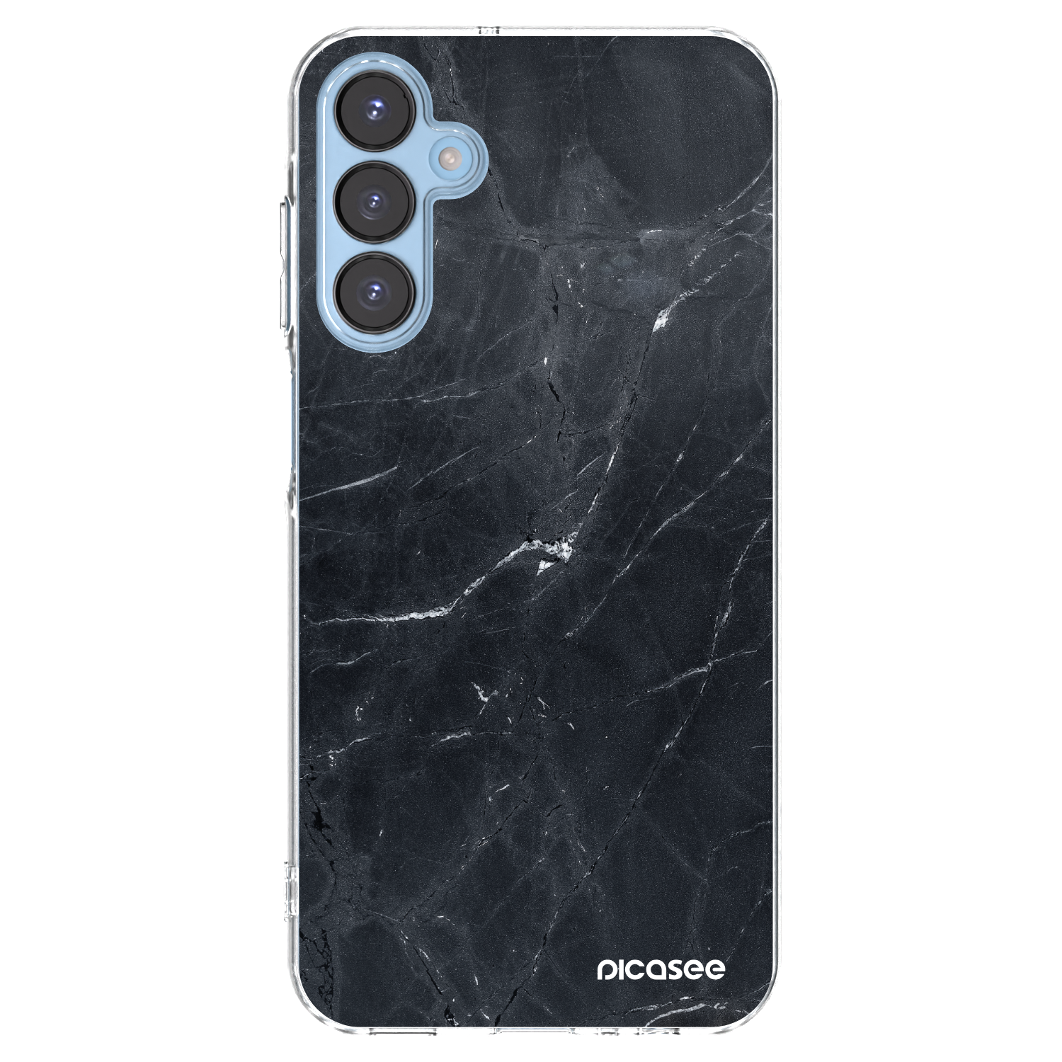 Picasee husă transparentă din silicon pentru Samsung Galaxy A15 A156B 5G - Black marble