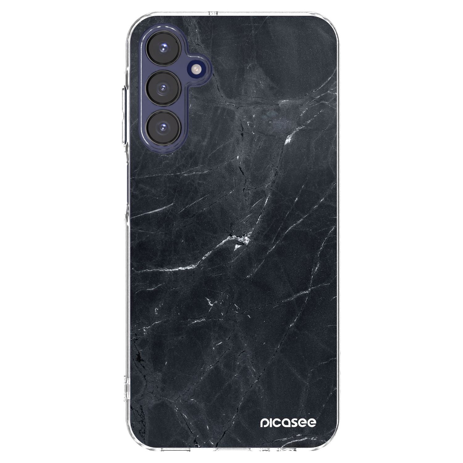 Picasee husă transparentă din silicon pentru Samsung Galaxy A15 A155F 4G - Black marble