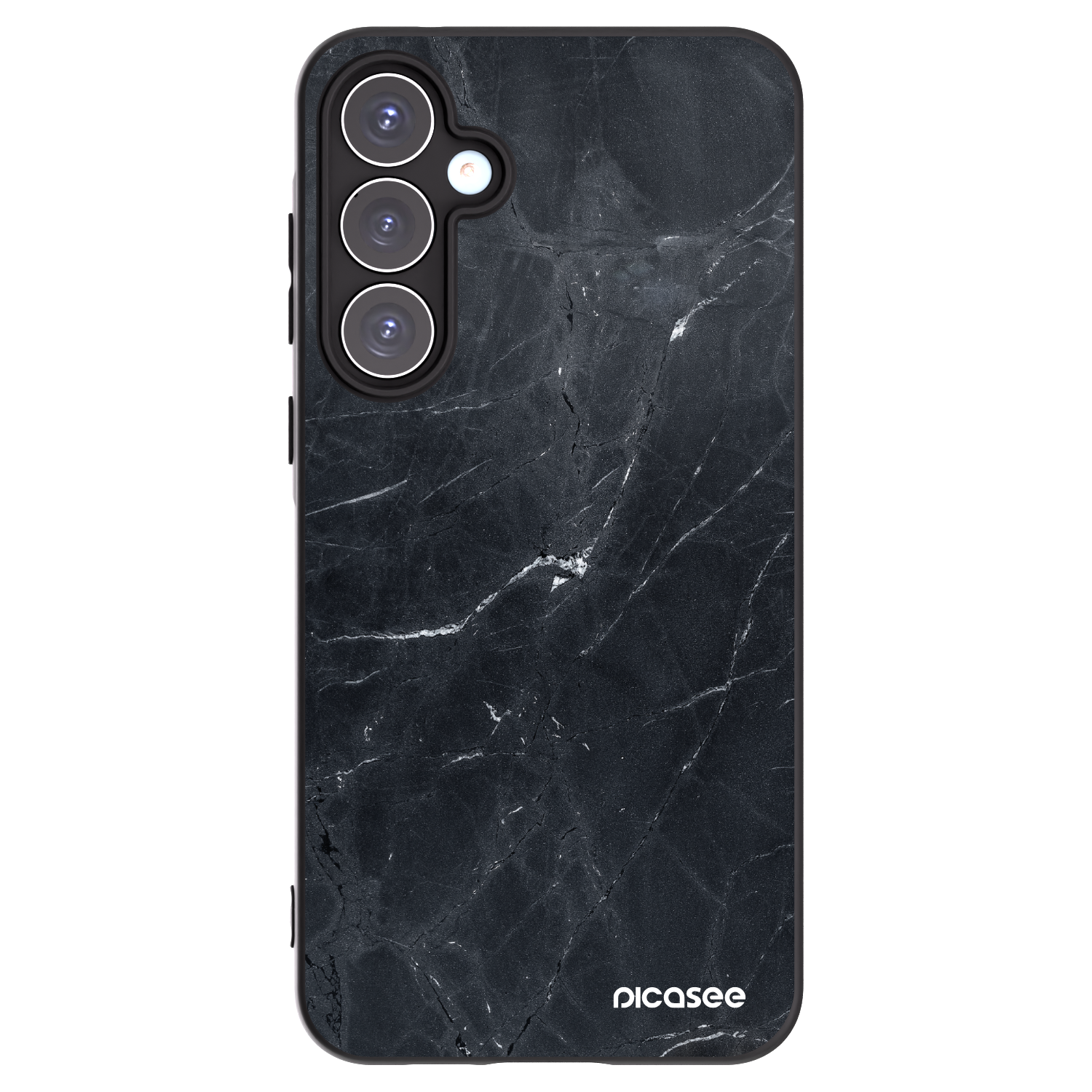 Picasee husă neagră din silicon pentru Samsung Galaxy A55 5G A556B - Black marble