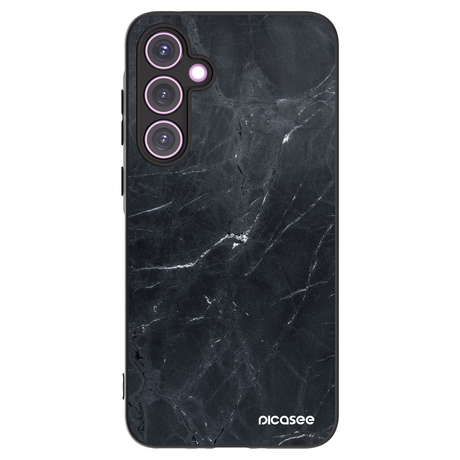 Picasee husă neagră din silicon pentru Samsung Galaxy A35 5G A356B - Black marble