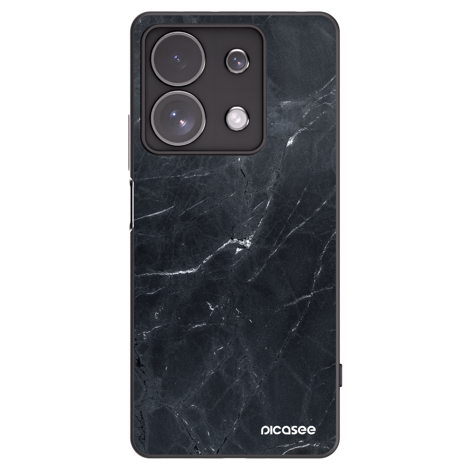 Picasee husă neagră din silicon pentru Xiaomi Redmi Note 13 Pro 4G - Black marble