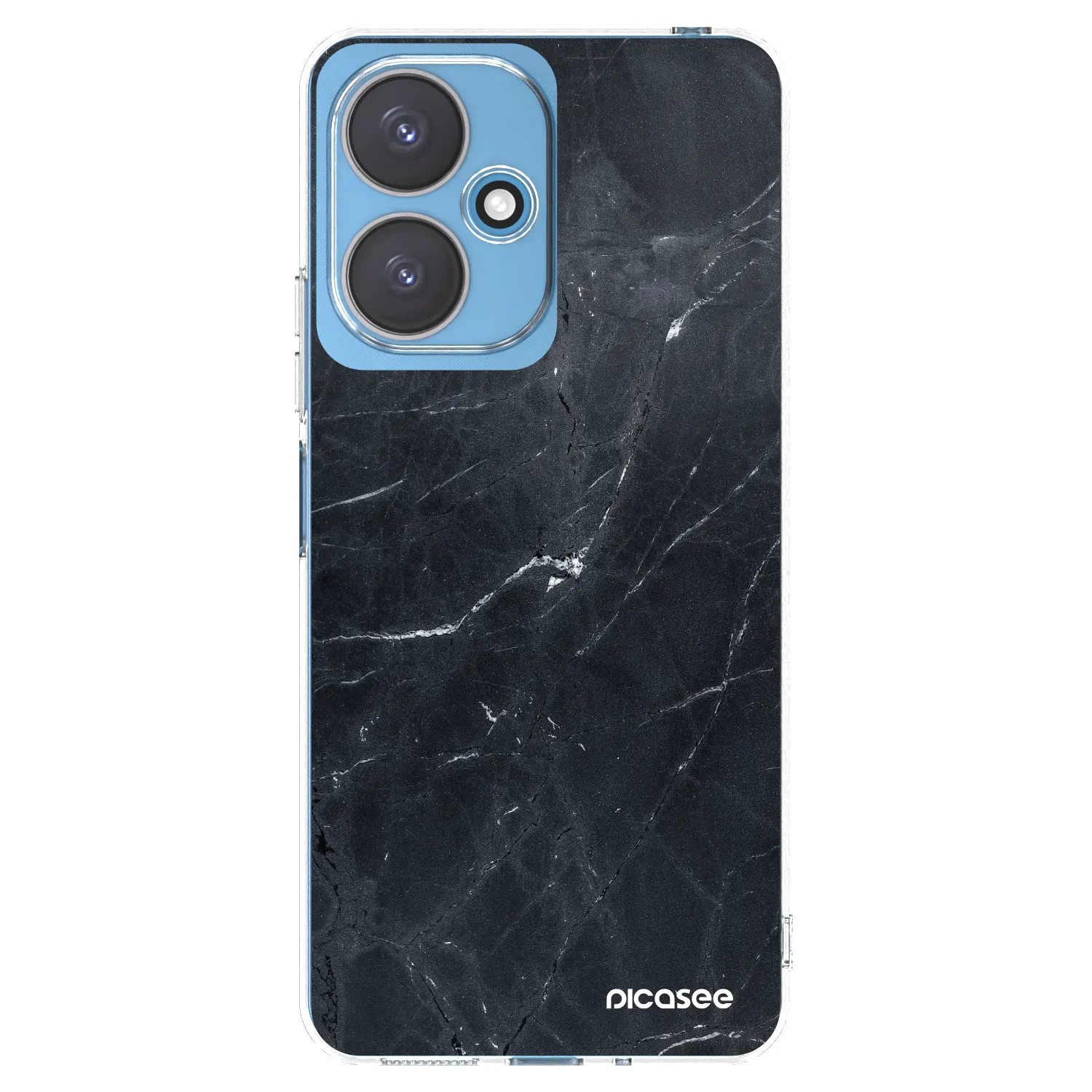Picasee husă transparentă din silicon pentru Xiaomi Redmi 13C 5G - Black marble
