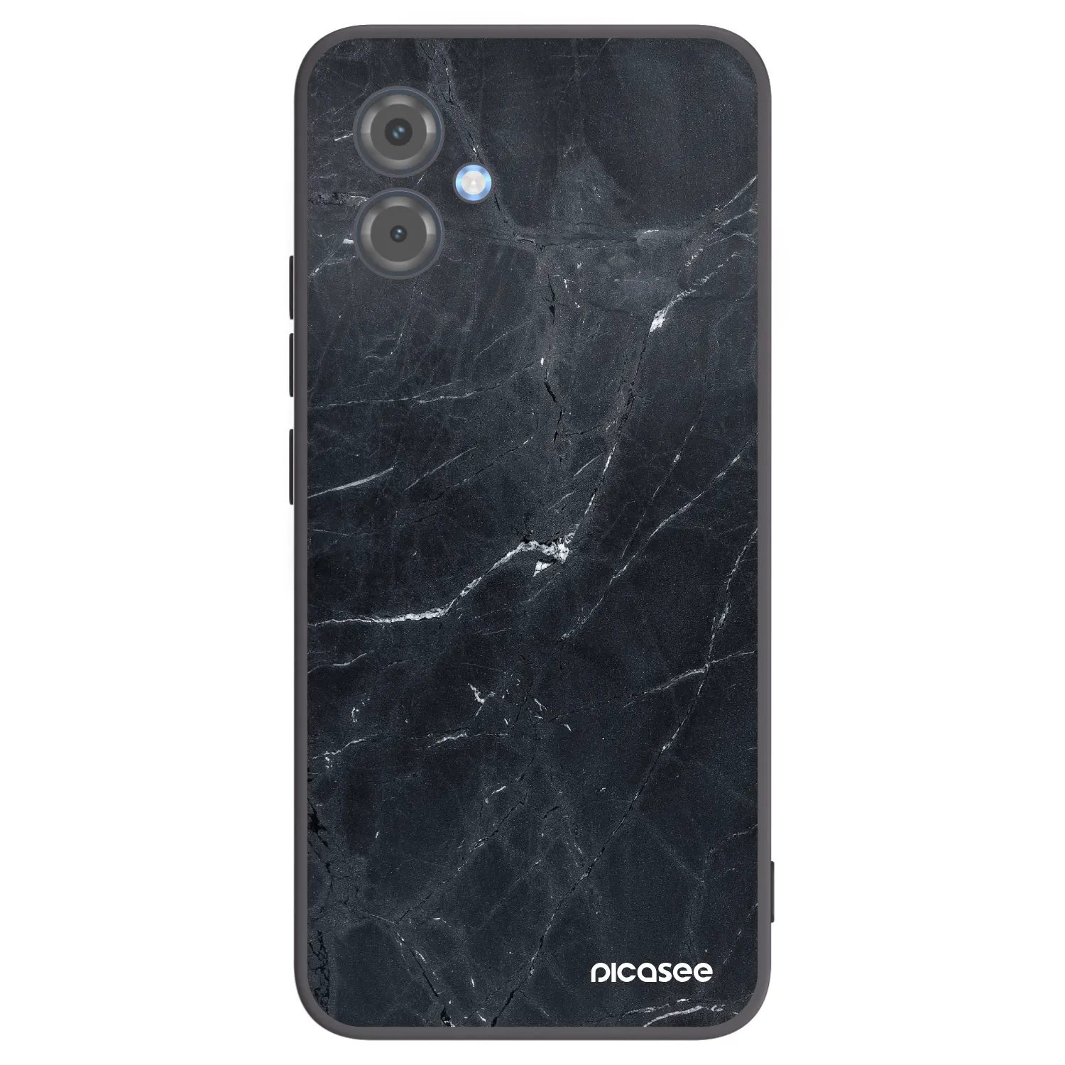 Picasee husă neagră din silicon pentru Motorola Moto G14 - Black marble