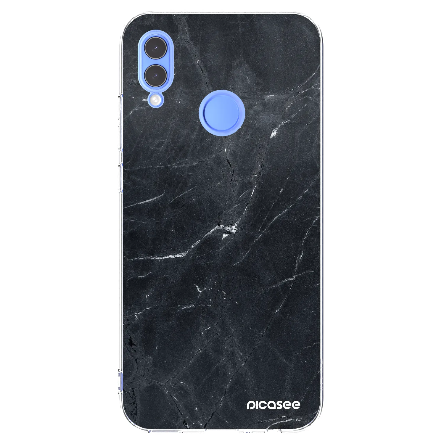 Picasee husă transparentă din silicon pentru Honor 10 Lite - Black marble