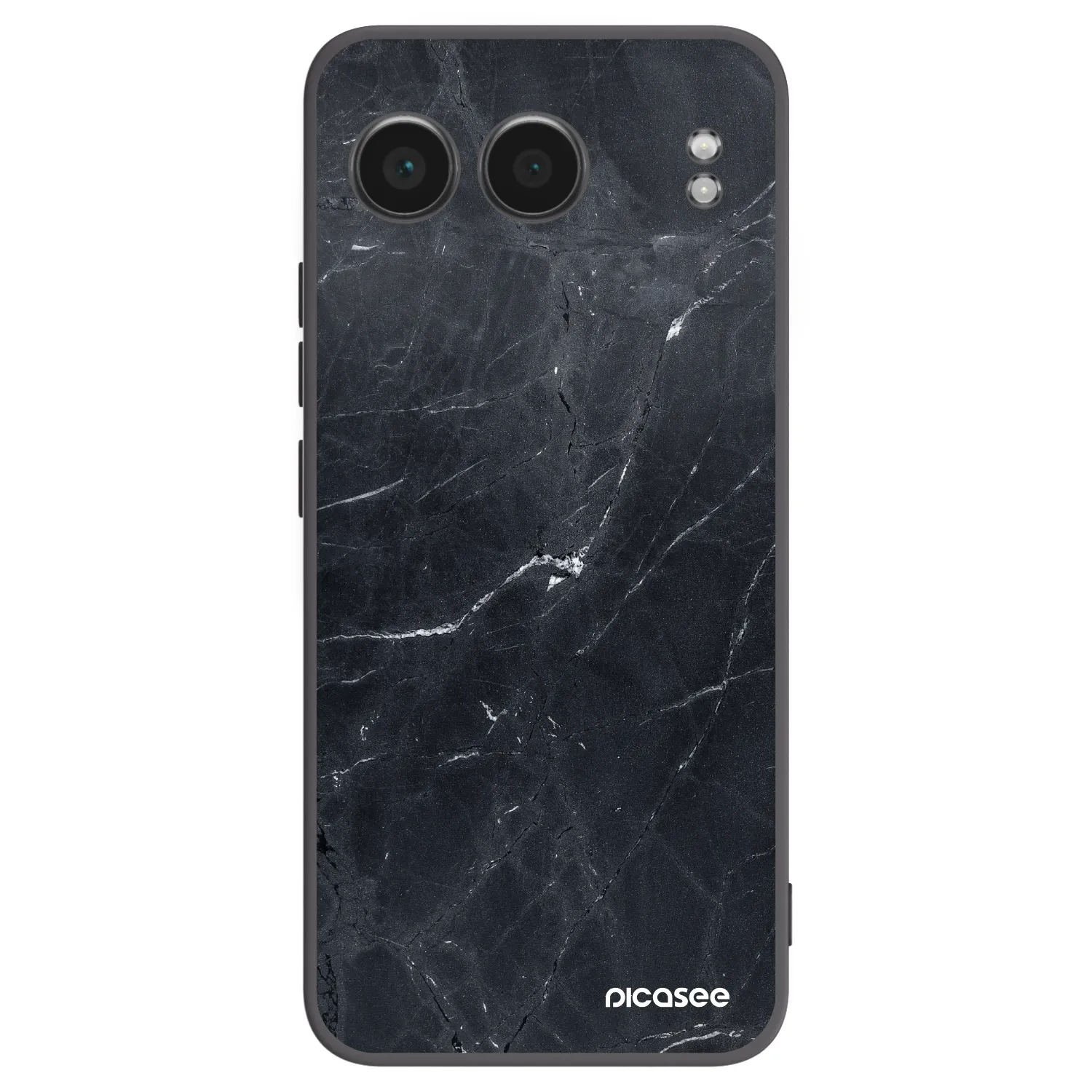 Picasee husă neagră din silicon pentru OnePlus Nord 4 - Black marble