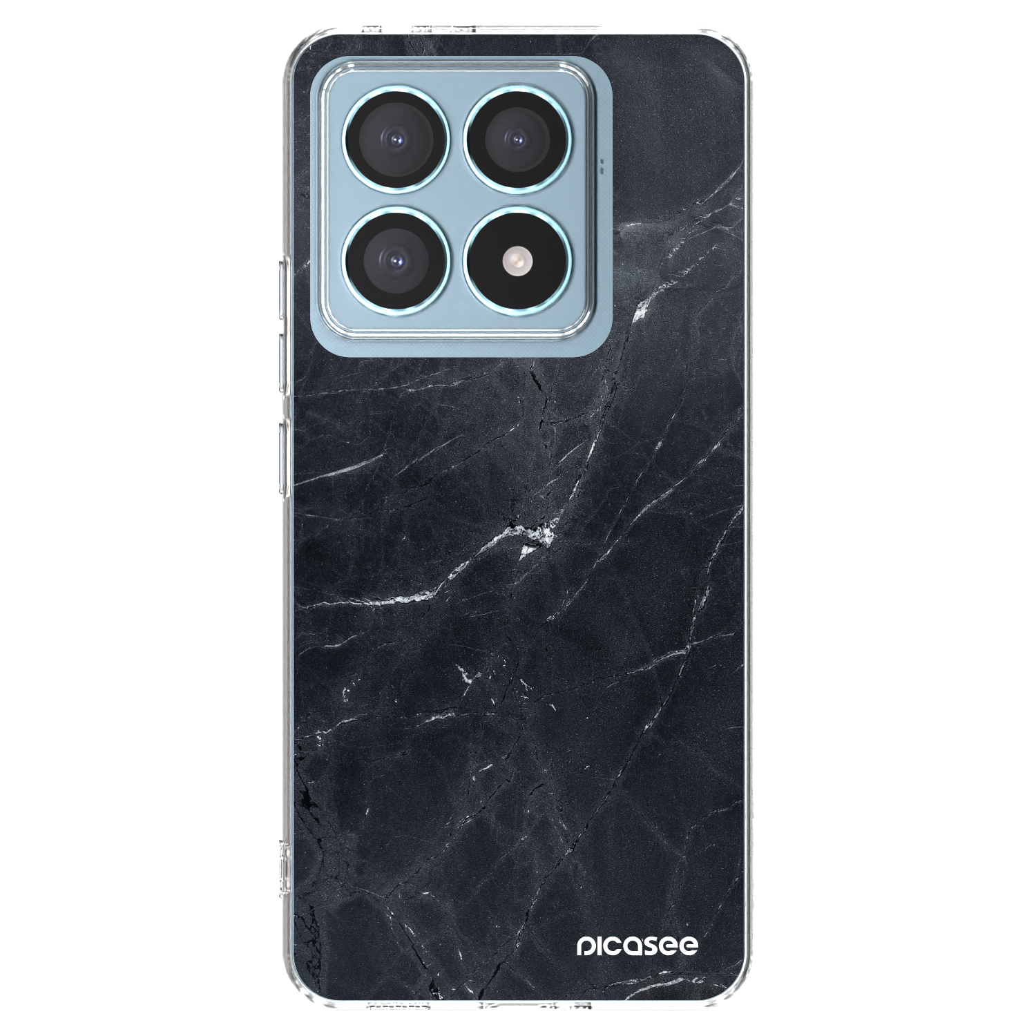 Picasee husă transparentă din silicon pentru Xiaomi 14T Pro - Black marble