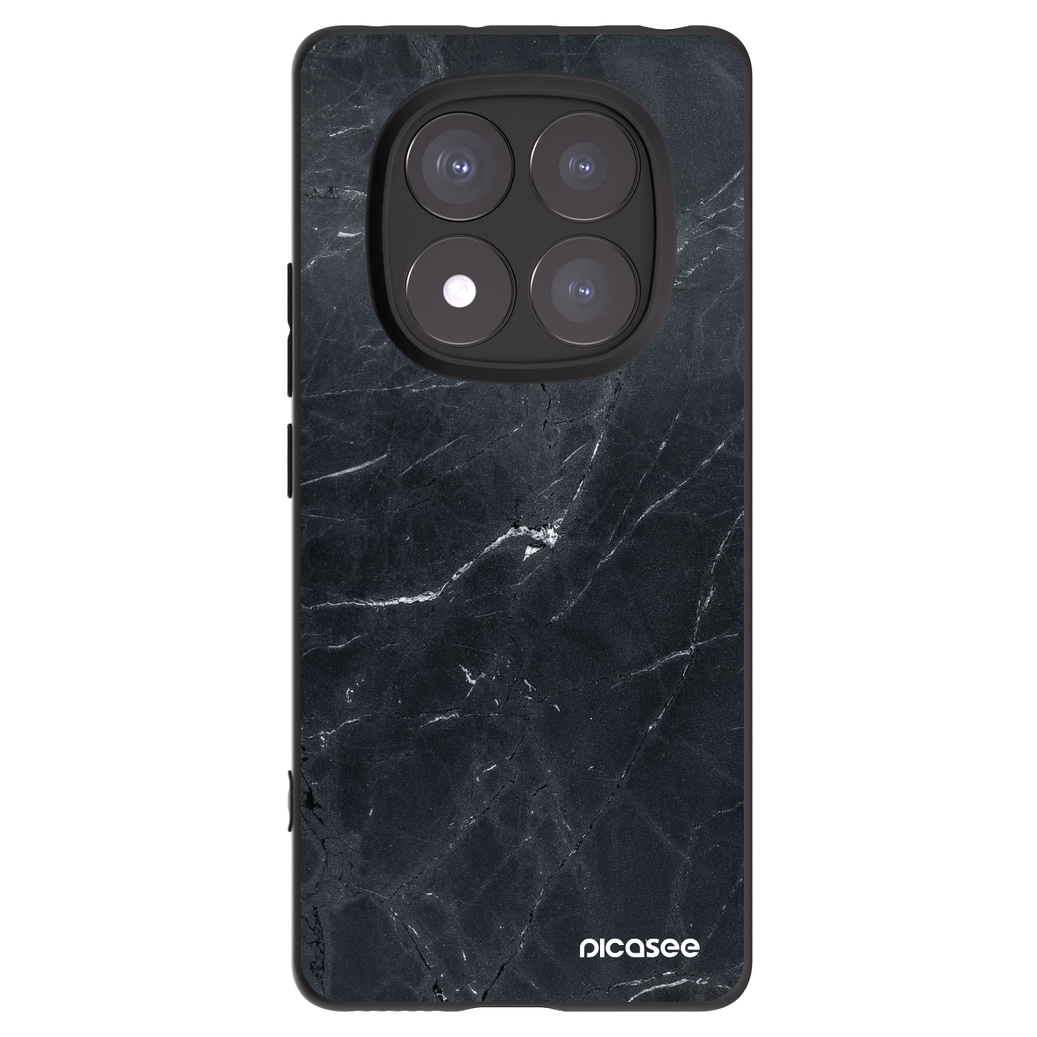 Picasee husă neagră din silicon pentru Xiaomi Redmi Note 14 Pro 5G - Black marble