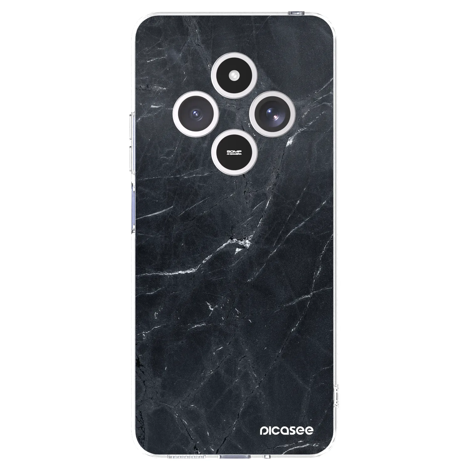 Picasee husă transparentă din silicon pentru Xiaomi Redmi 14C - Black marble
