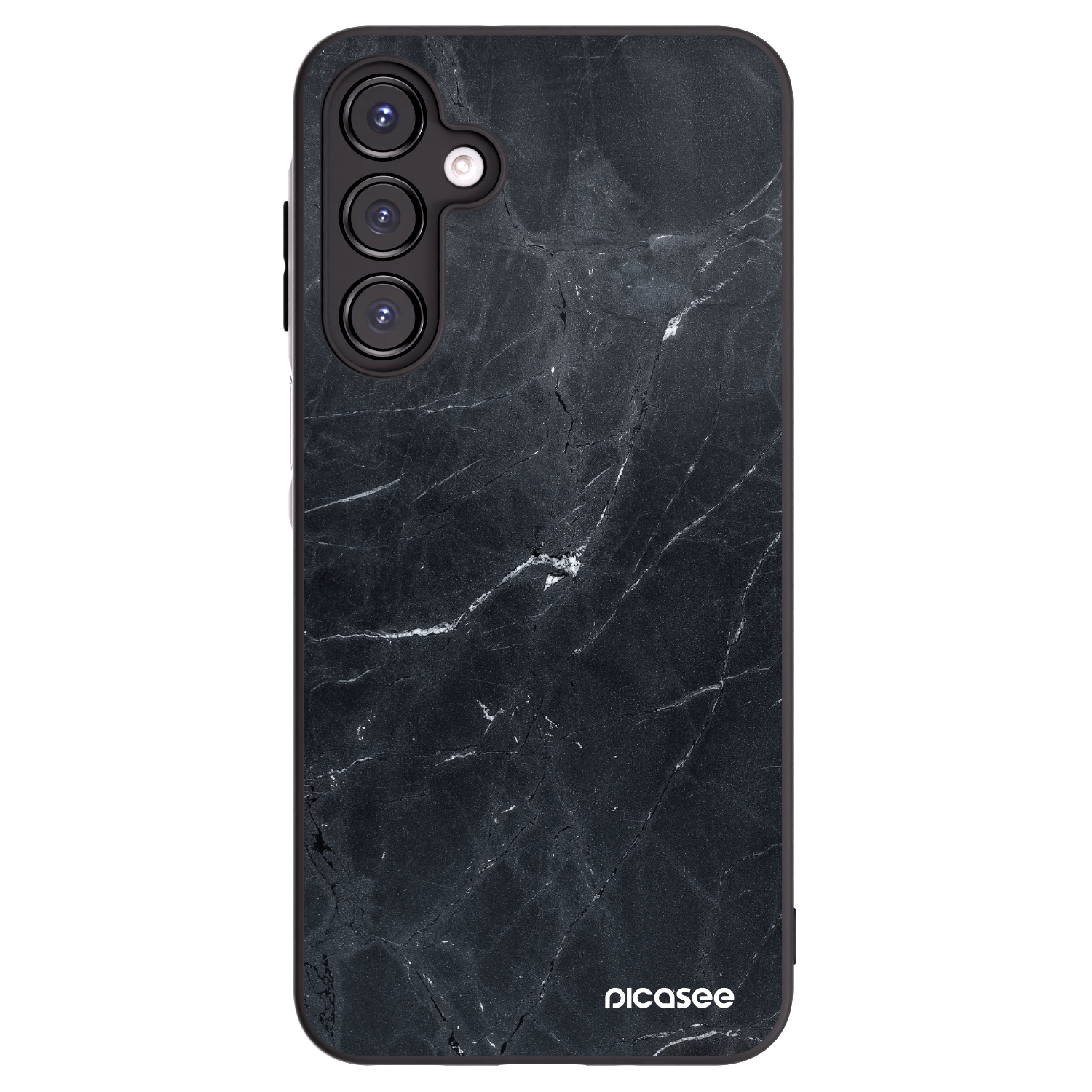 Picasee husă neagră din silicon pentru Samsung Galaxy A16 5G - Black marble