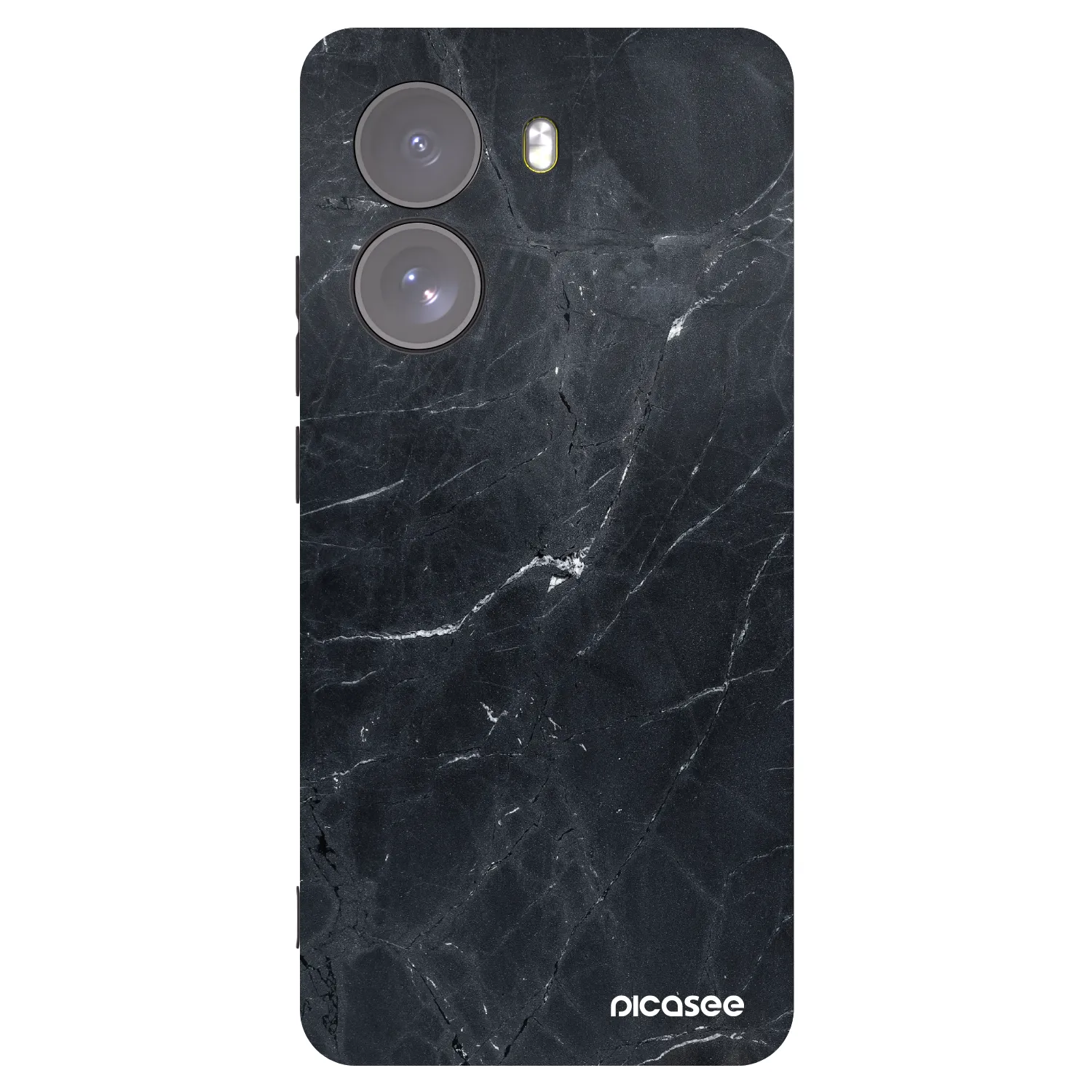 Picasee husă neagră din silicon pentru Xiaomi Poco X7 - Black marble