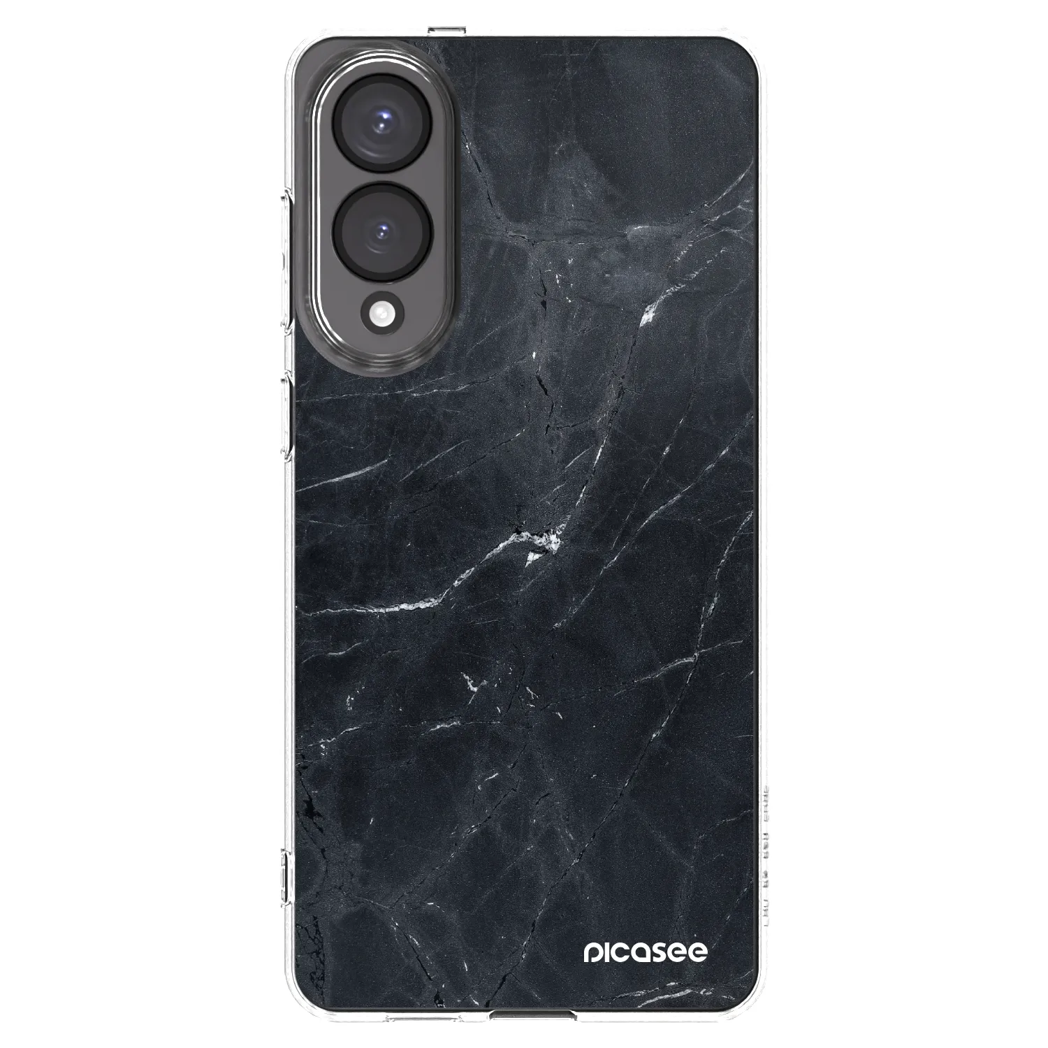 Picasee husă transparentă din silicon pentru Samsung Galaxy S25 Edge 5G - Black marble