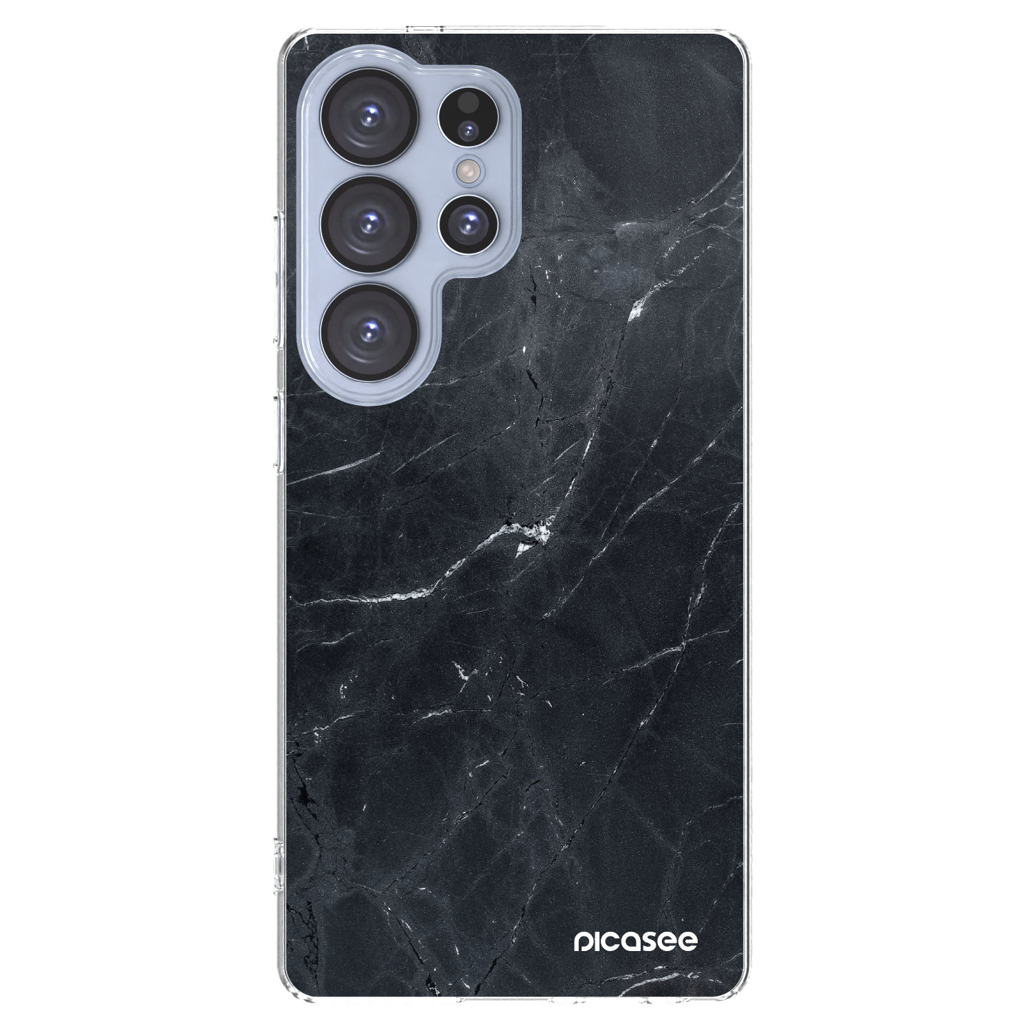 Picasee husă transparentă din silicon pentru Samsung Galaxy S25 Ultra 5G - Black marble
