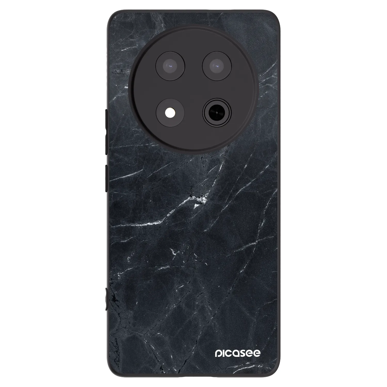 Picasee husă neagră din silicon pentru Honor Magic7 Lite 5G - Black marble