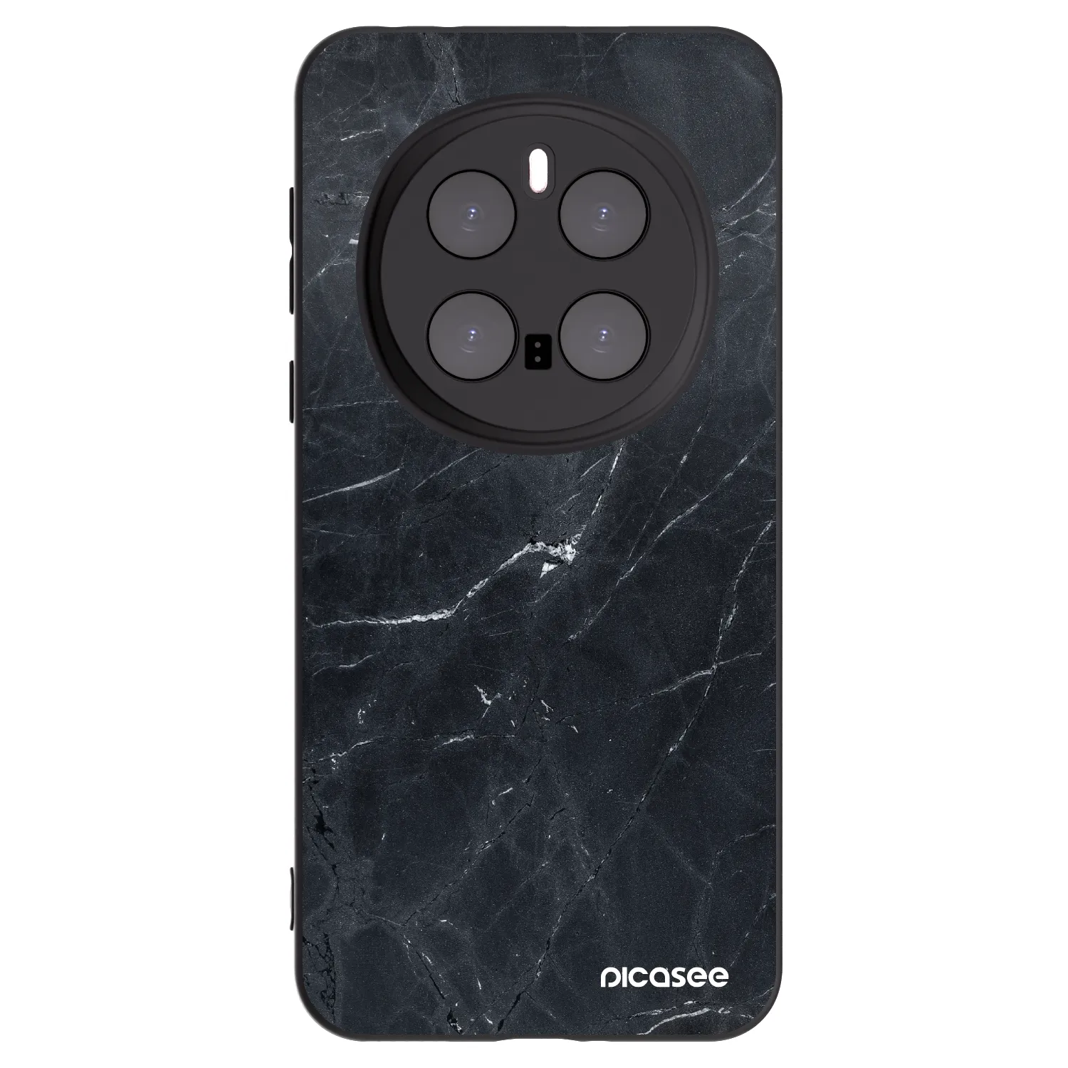 Picasee husă neagră din silicon pentru Honor Magic7 Pro 5G - Black marble
