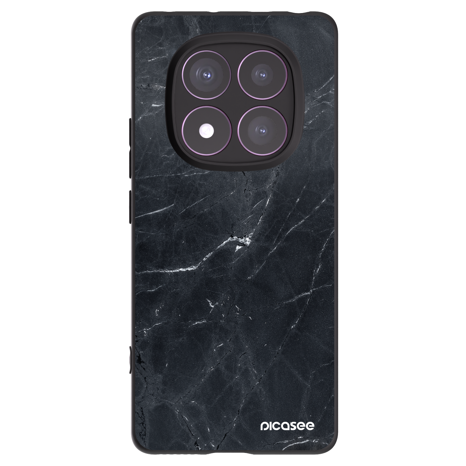 Picasee husă neagră din silicon pentru Xiaomi Redmi Note 14 Pro 4G - Black marble