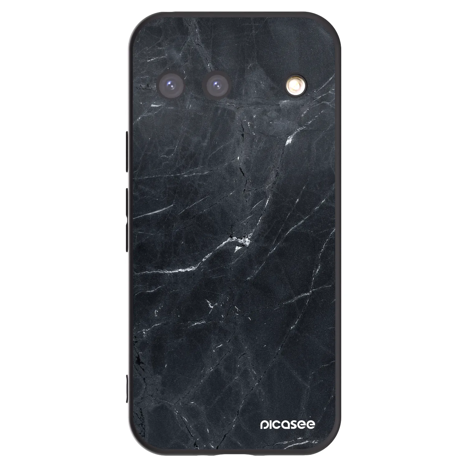 Picasee husă neagră din silicon pentru Google Pixel 9 - Black marble
