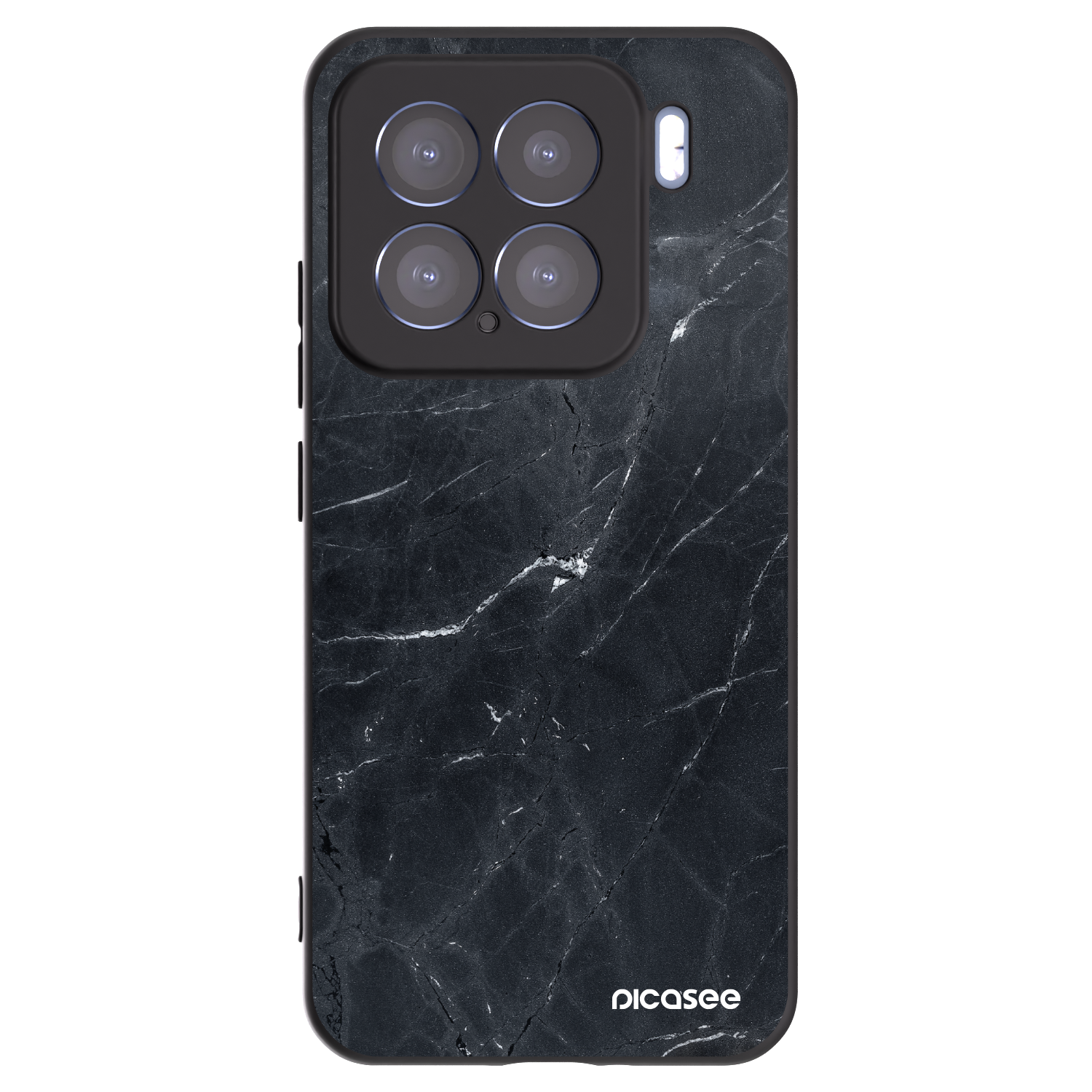 Picasee husă neagră din silicon pentru Xiaomi 15 - Black marble