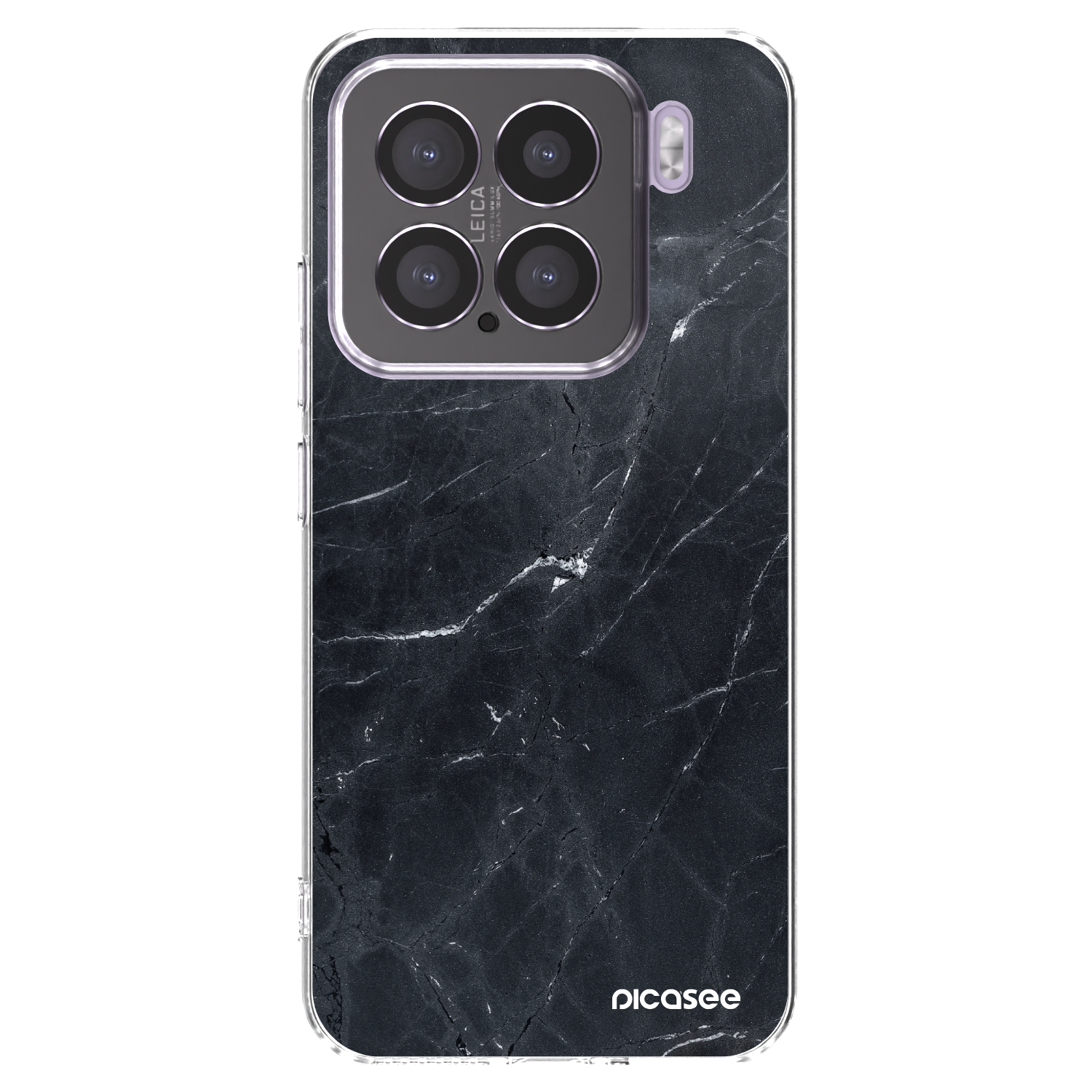 Picasee husă transparentă din silicon pentru Xiaomi 15 - Black marble