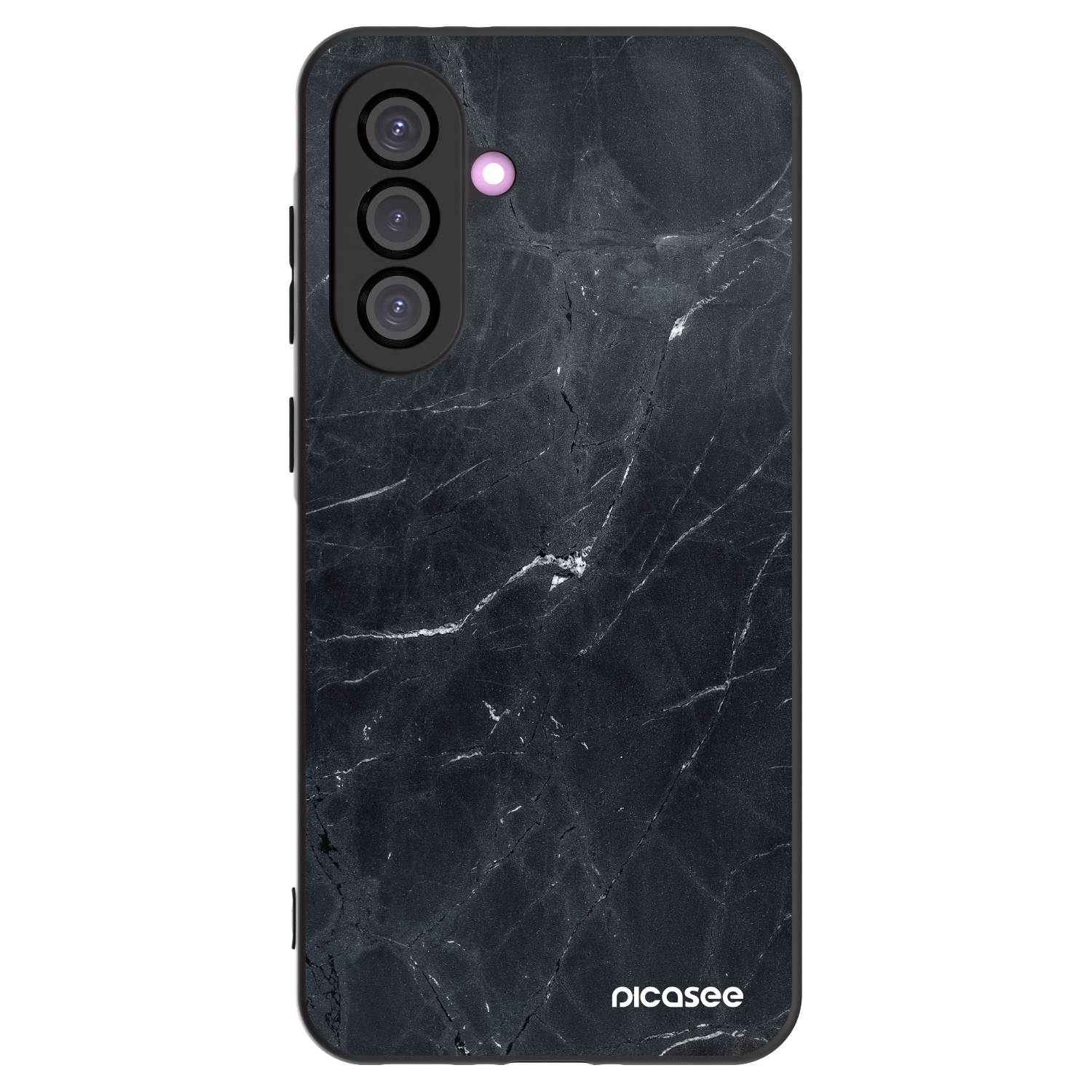 Picasee husă neagră din silicon pentru Samsung Galaxy A36 5G - Black marble