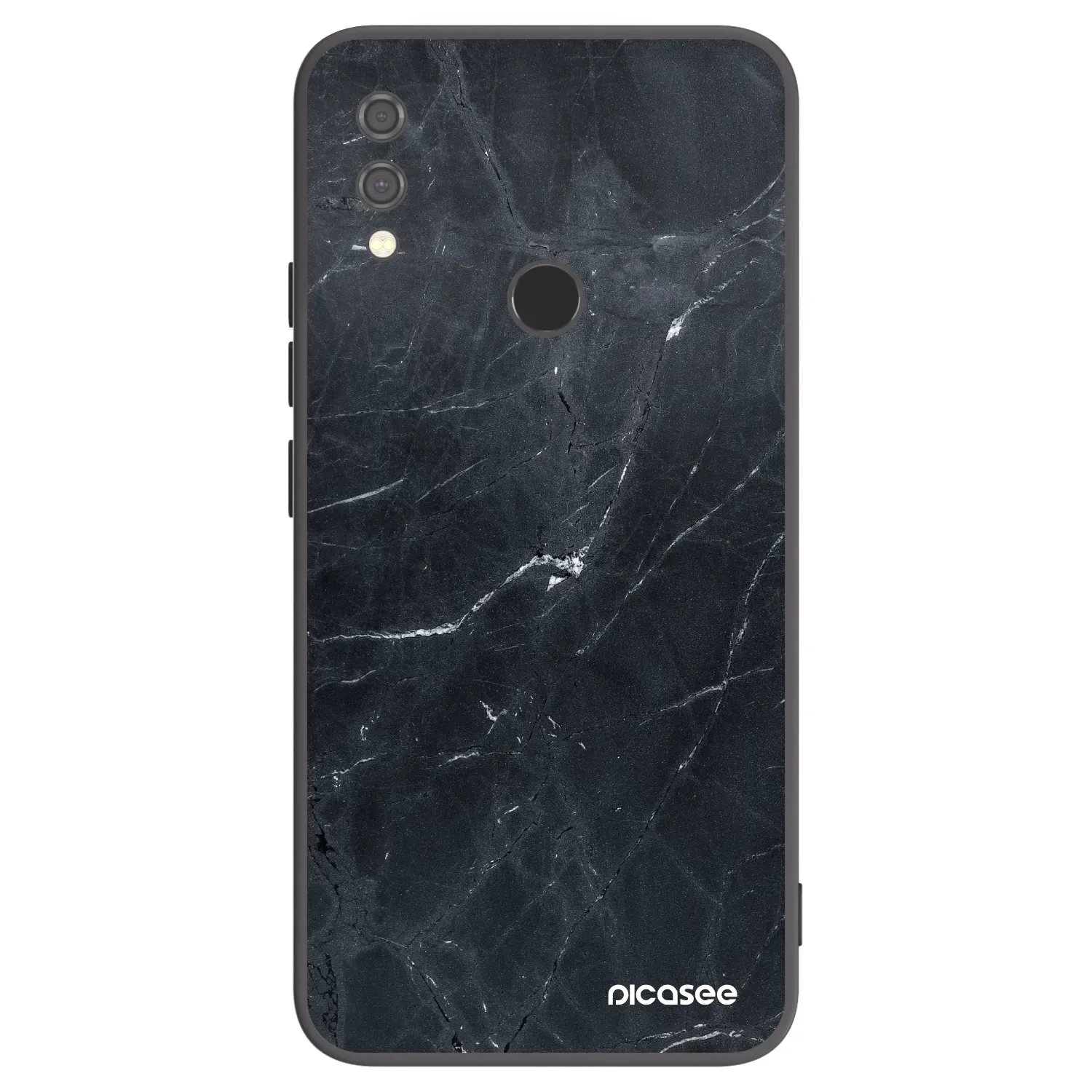 Picasee husă neagră din silicon pentru Xiaomi Redmi Note 7 - Black marble