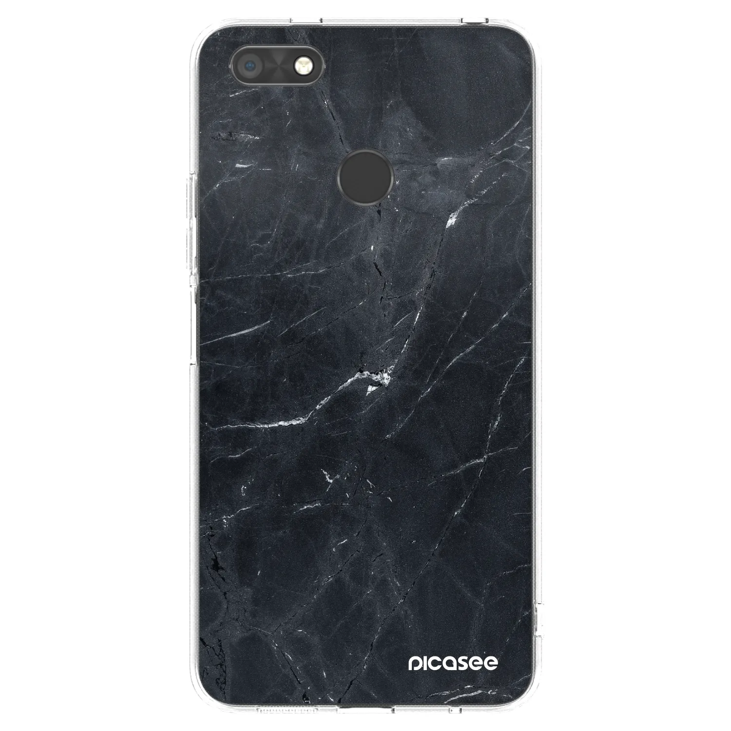 Picasee husă transparentă din silicon pentru Huawei P9 Lite Mini - Black marble