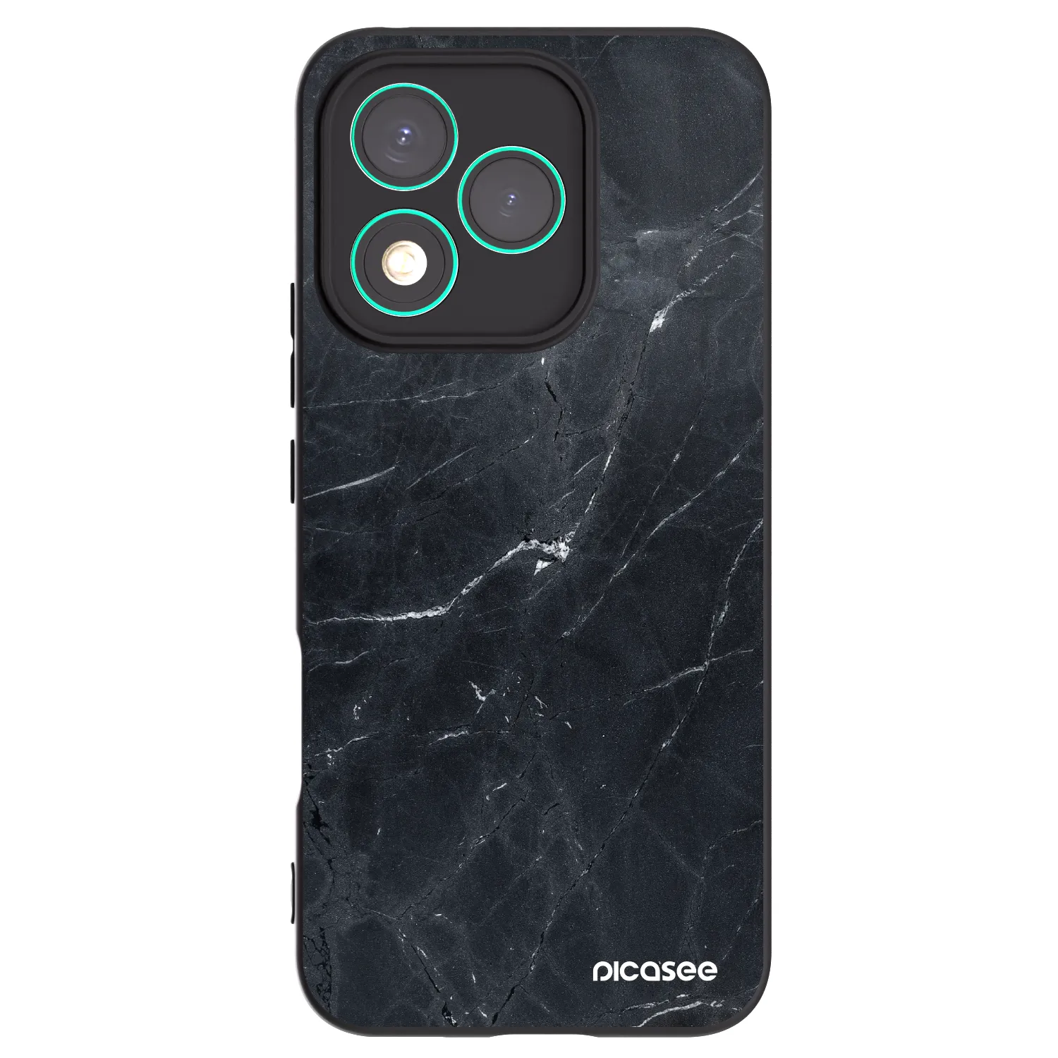 Picasee husă neagră din silicon pentru Honor 400 Lite 5G - Black marble