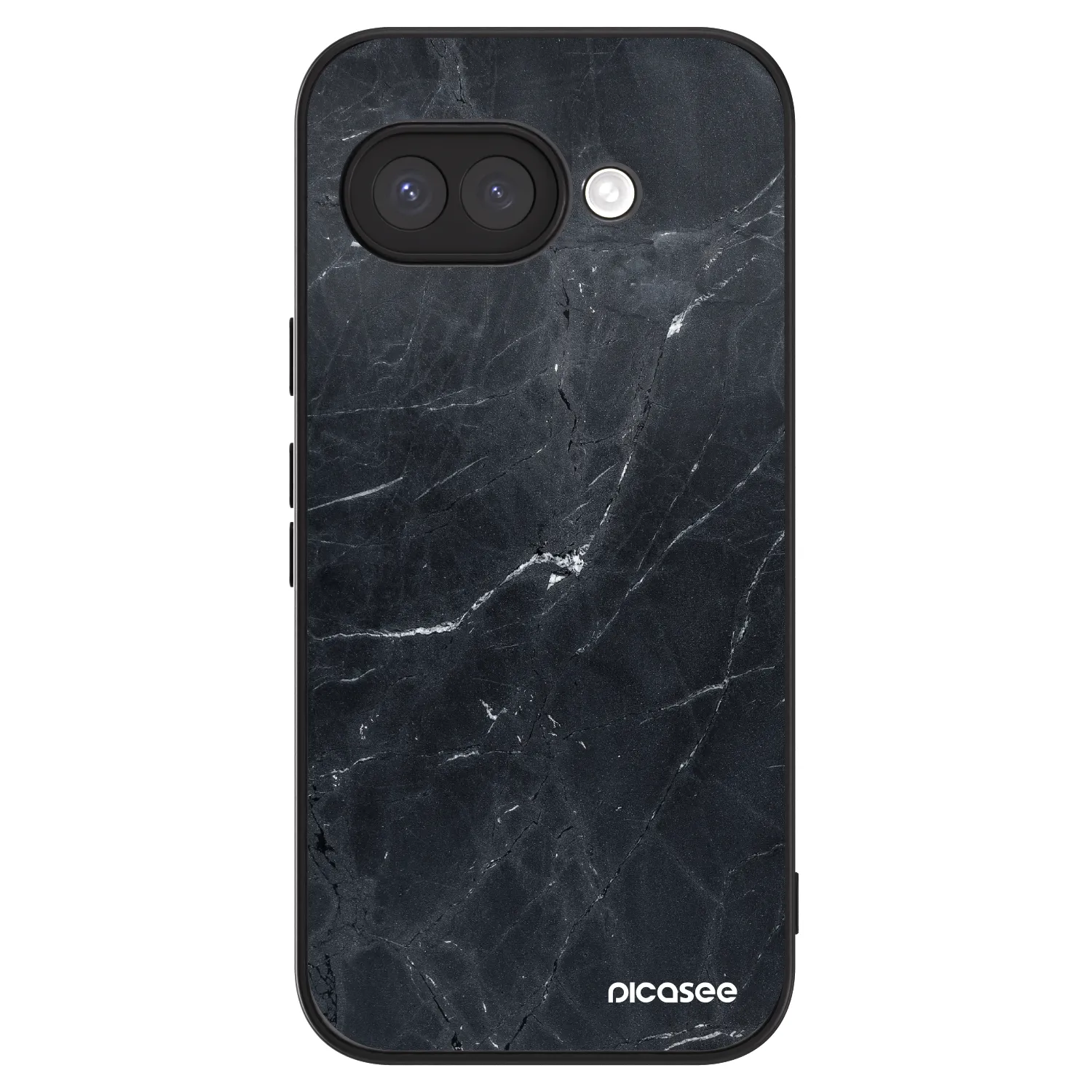 Picasee ULTIMATE CASE pentru Google Pixel 9a - Black marble