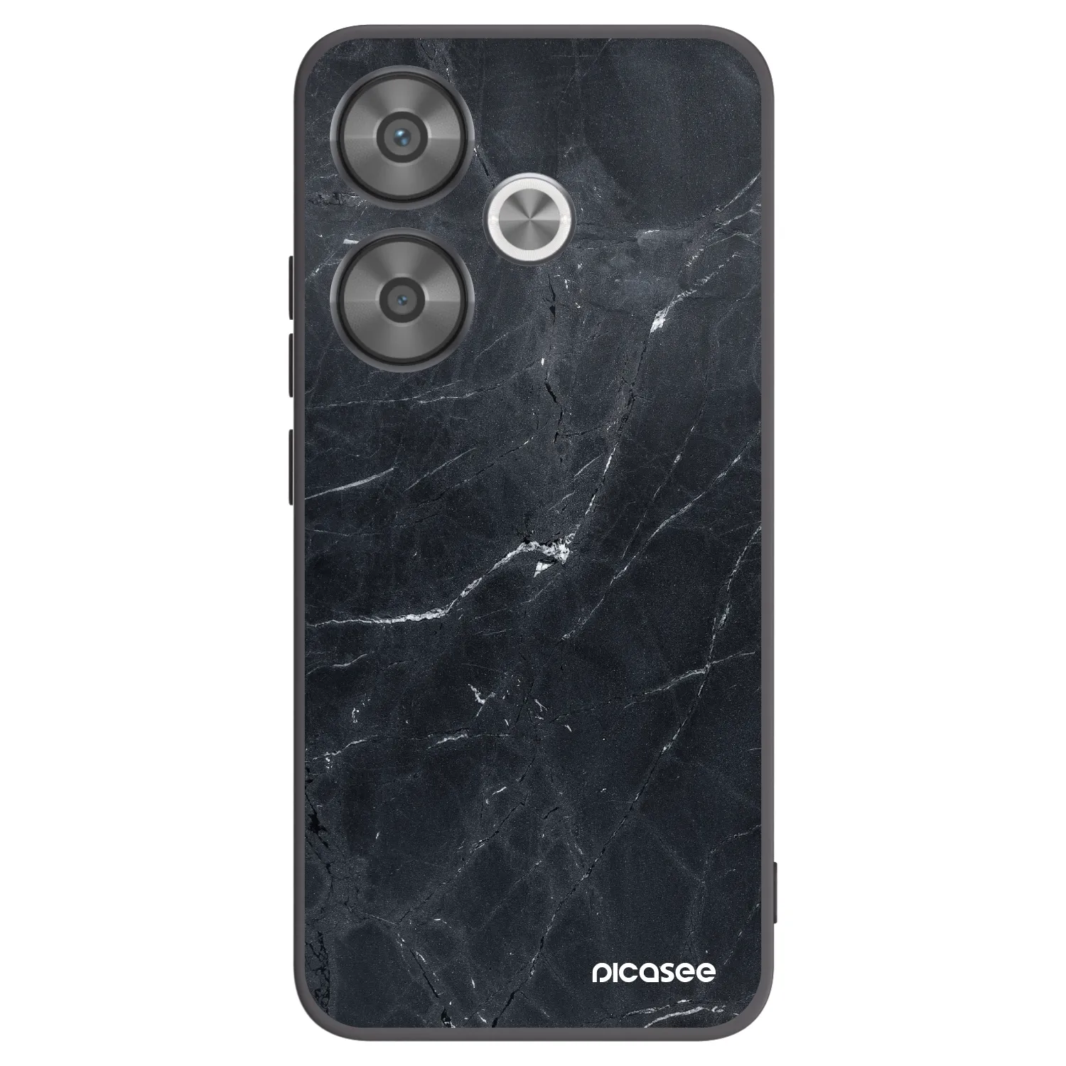 Picasee husă neagră din silicon pentru Xiaomi Poco F6 - Black marble