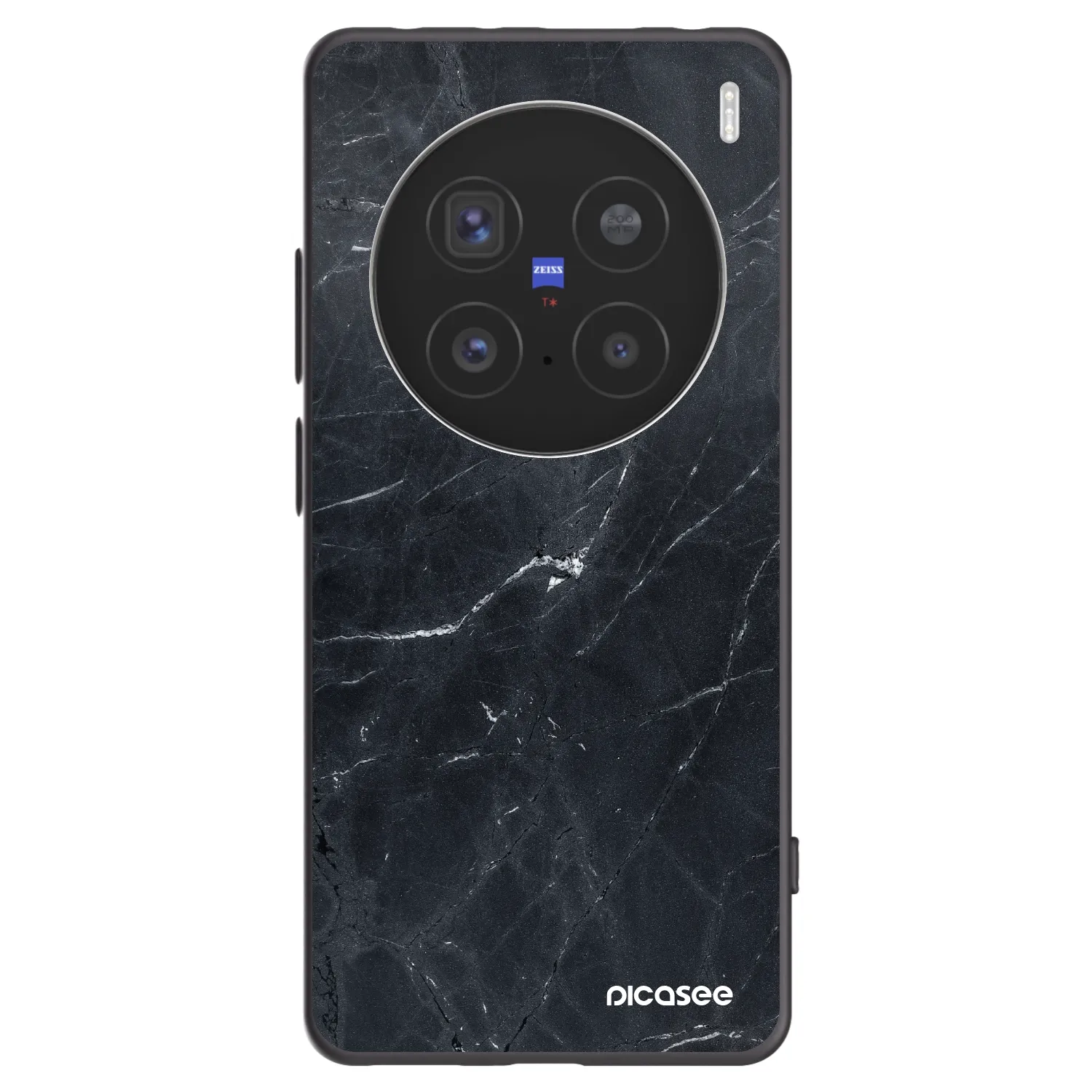 Picasee husă neagră din silicon pentru Vivo X200 Pro - Black marble