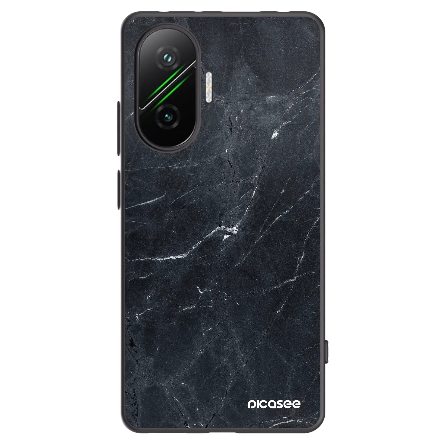 Picasee husă neagră din silicon pentru Xiaomi Poco F7 Pro 5G - Black marble