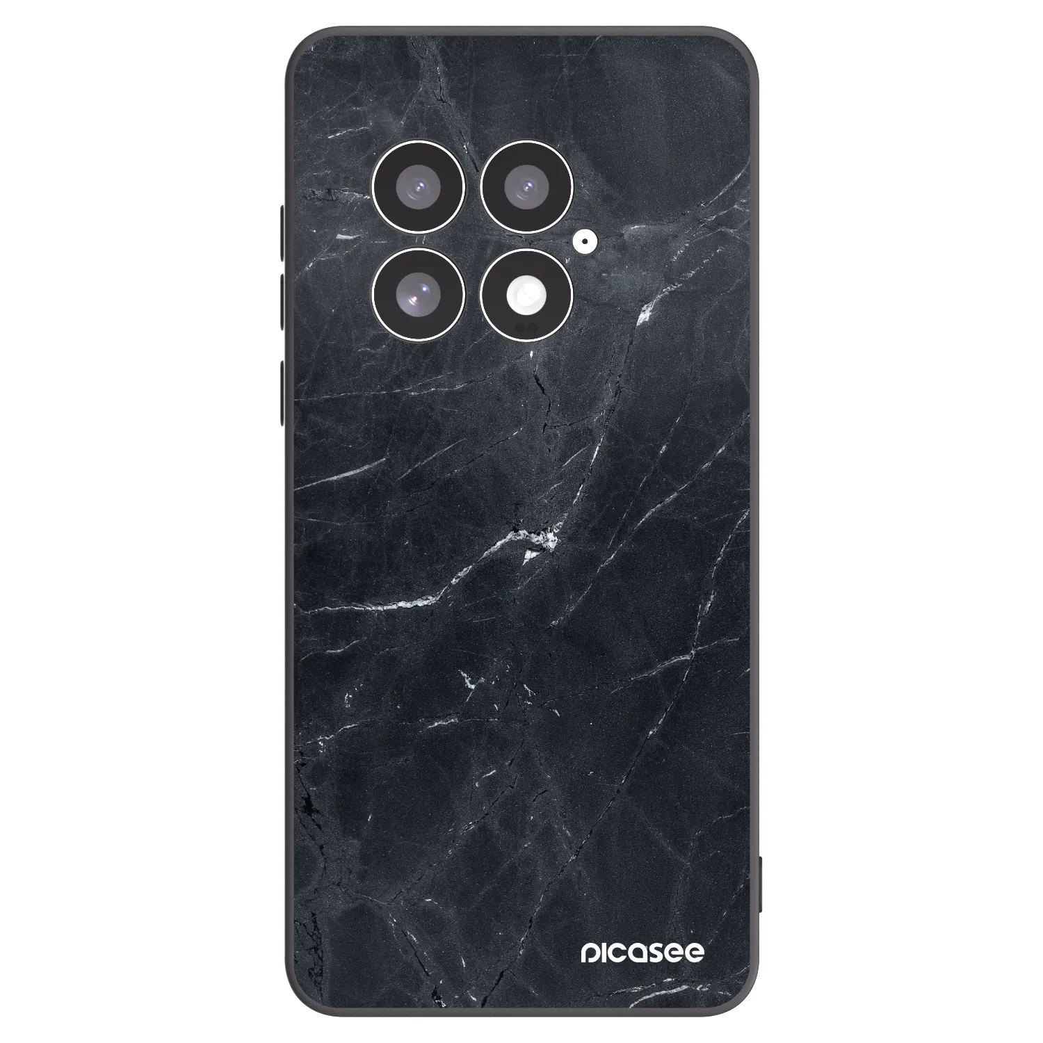 Picasee husă neagră din silicon pentru OnePlus 13 5G - Black marble