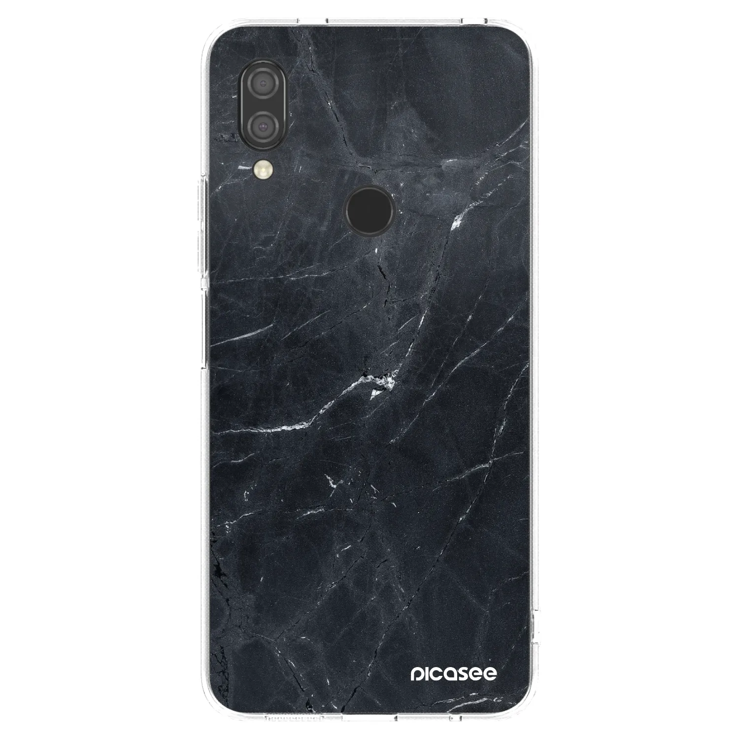 Picasee husă transparentă din silicon pentru Xiaomi Redmi 7 - Black marble